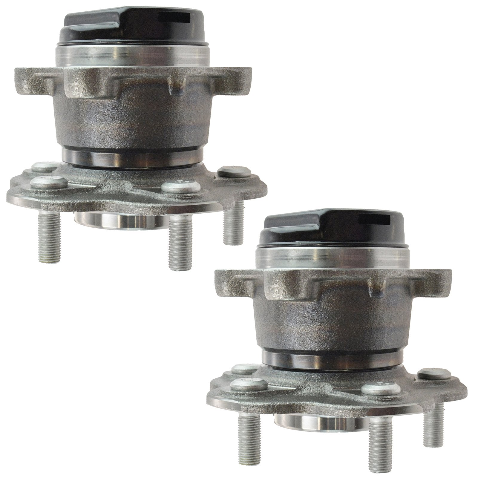 Trq Rear Wheel Hub Bearings Assembly Set Compatible With 2011-2017 Nissan Juke 2011-2012 Leaf 2008-2013 Rogue 2014-2015 Rogue Se