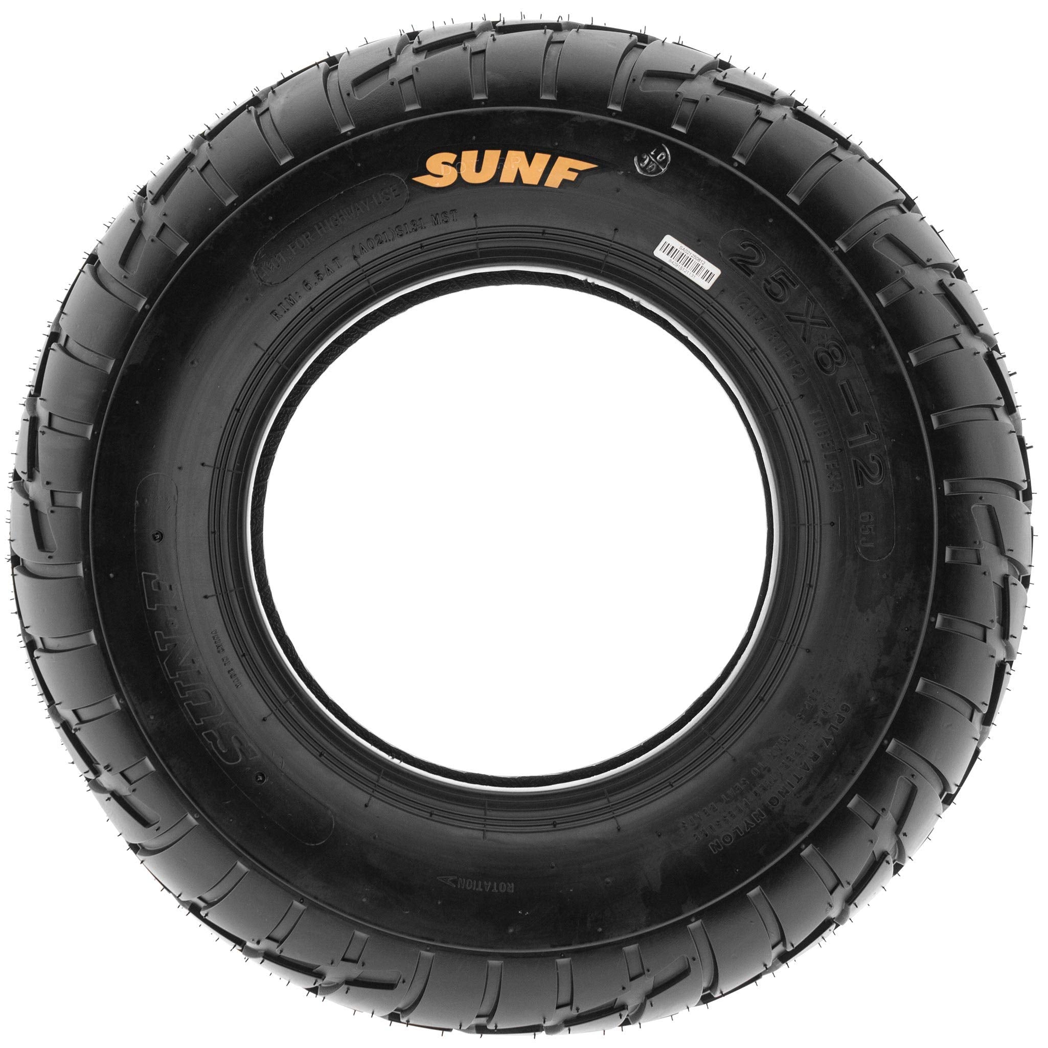 Set Of 4 Sunf A021 Tt Sport Atv Utv Flat Track Tires 26X8-14 Front & 26X10-14 Rear, 6 Pr, Tubeless