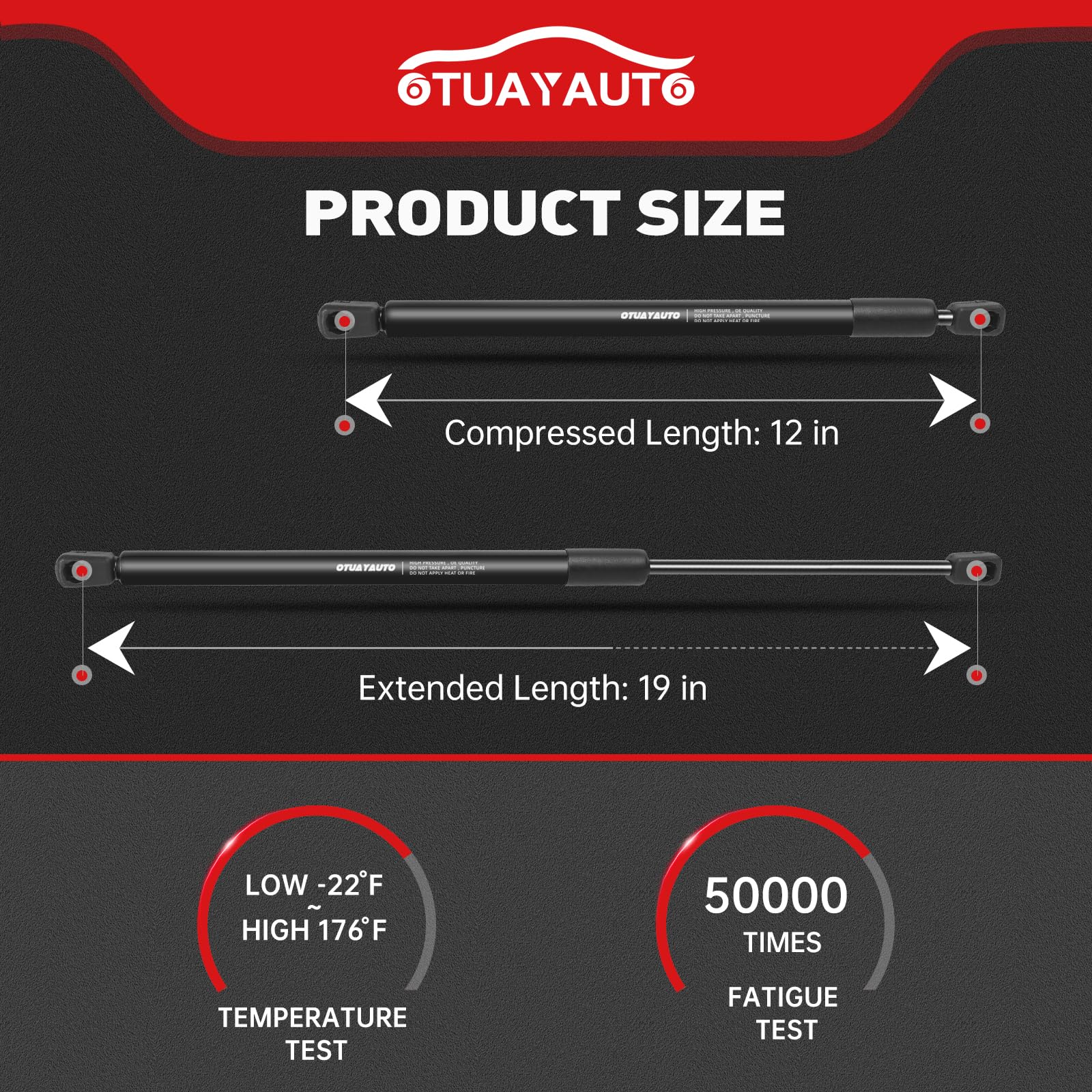 Replacement For 2011-2014 Kia Sorento Liftgate Lift Support - Otuayauto Rear Tailgate Strut - Oem# 81771-1U000 (Pack Of 2)