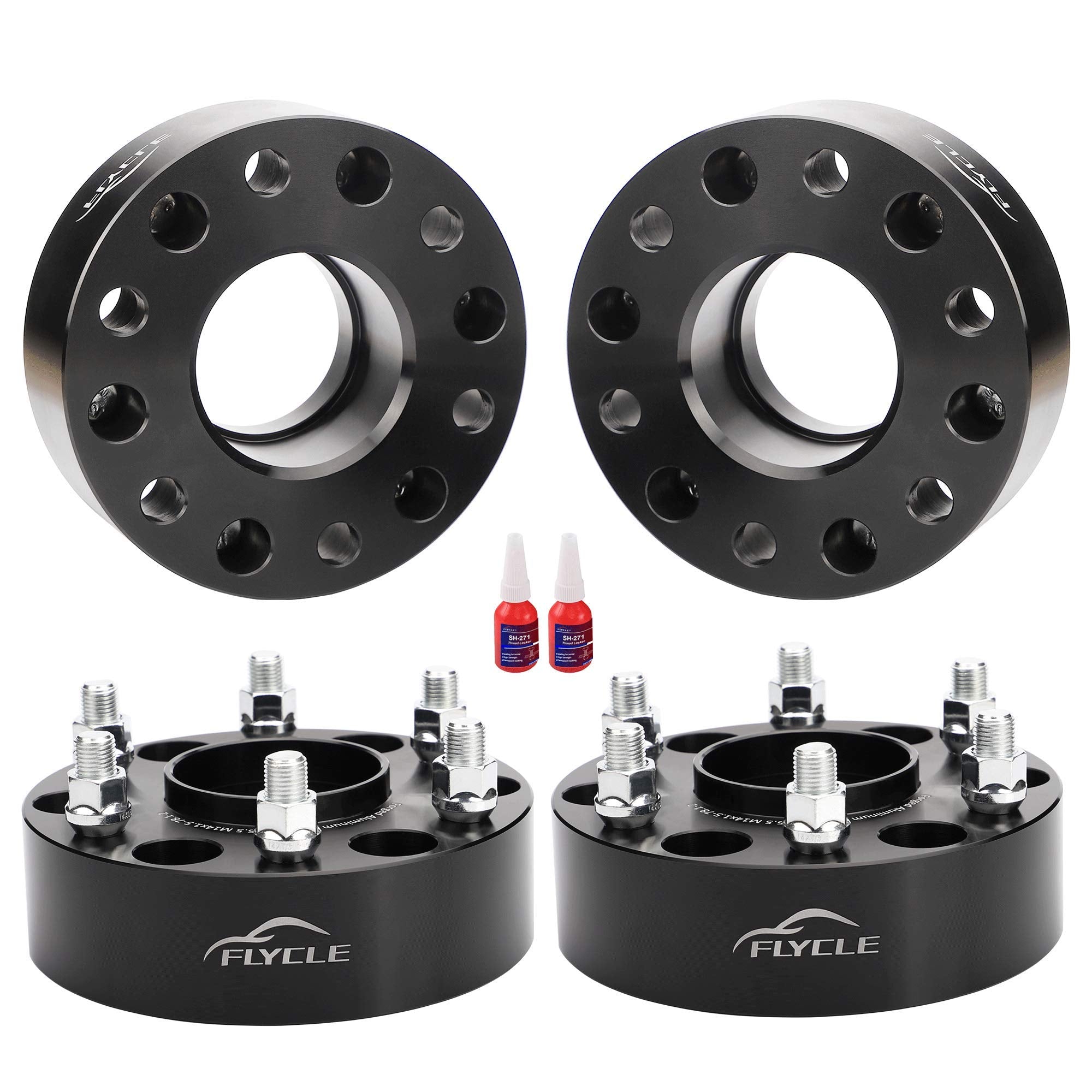 Flycle 6X5.5 Hubcentric Wheel Spacers For Chevy Silverado 1500 Gmc Sierra 1500, 4Pcs 2 Inch 6X139.7Mm Wheel Spacer For Tahoe Sub