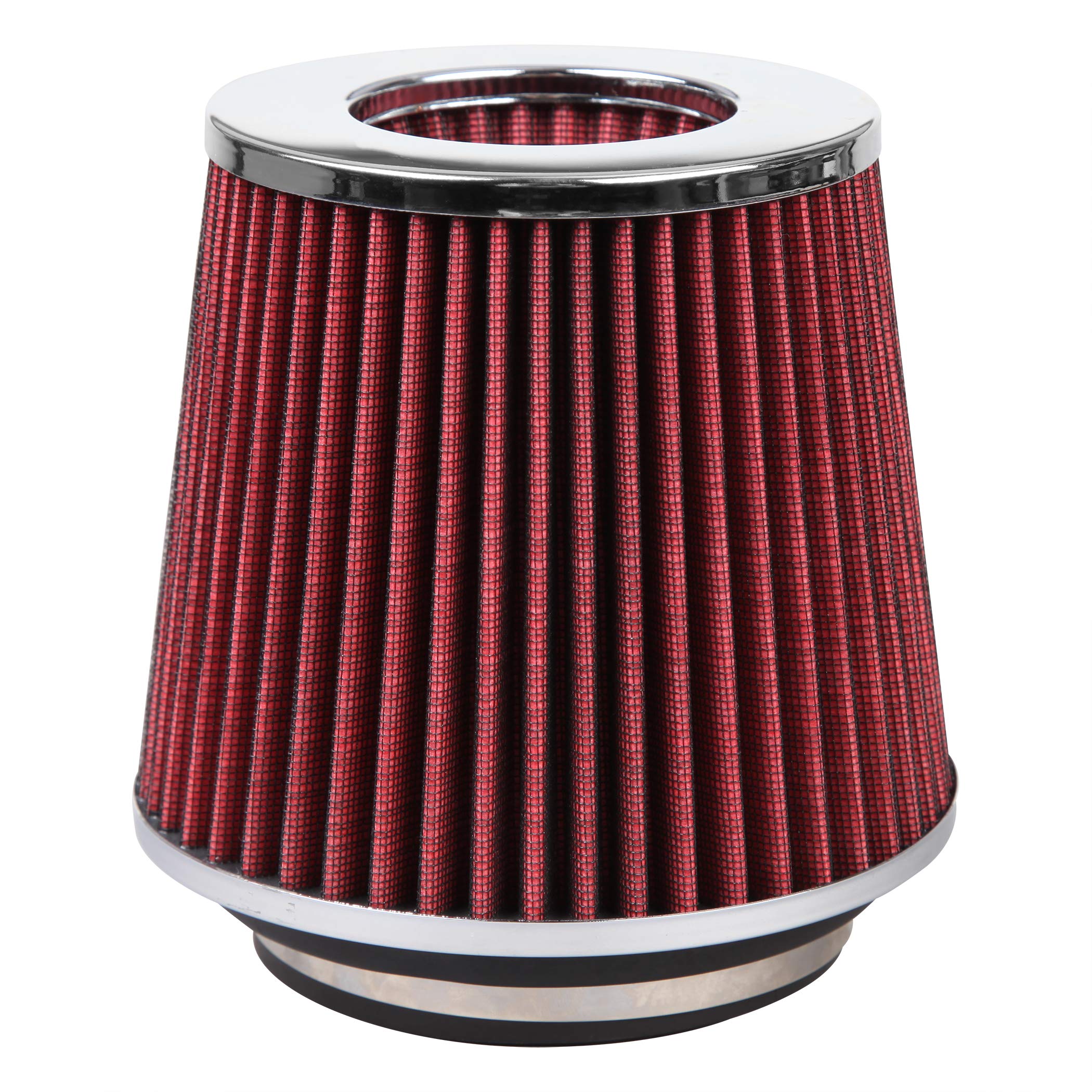 Cartman Clamp-On Engine Air Filter, Fit Intake Tube With 3/3.5/4In Diameter, Premium High Performance Replacement Filter, Washab