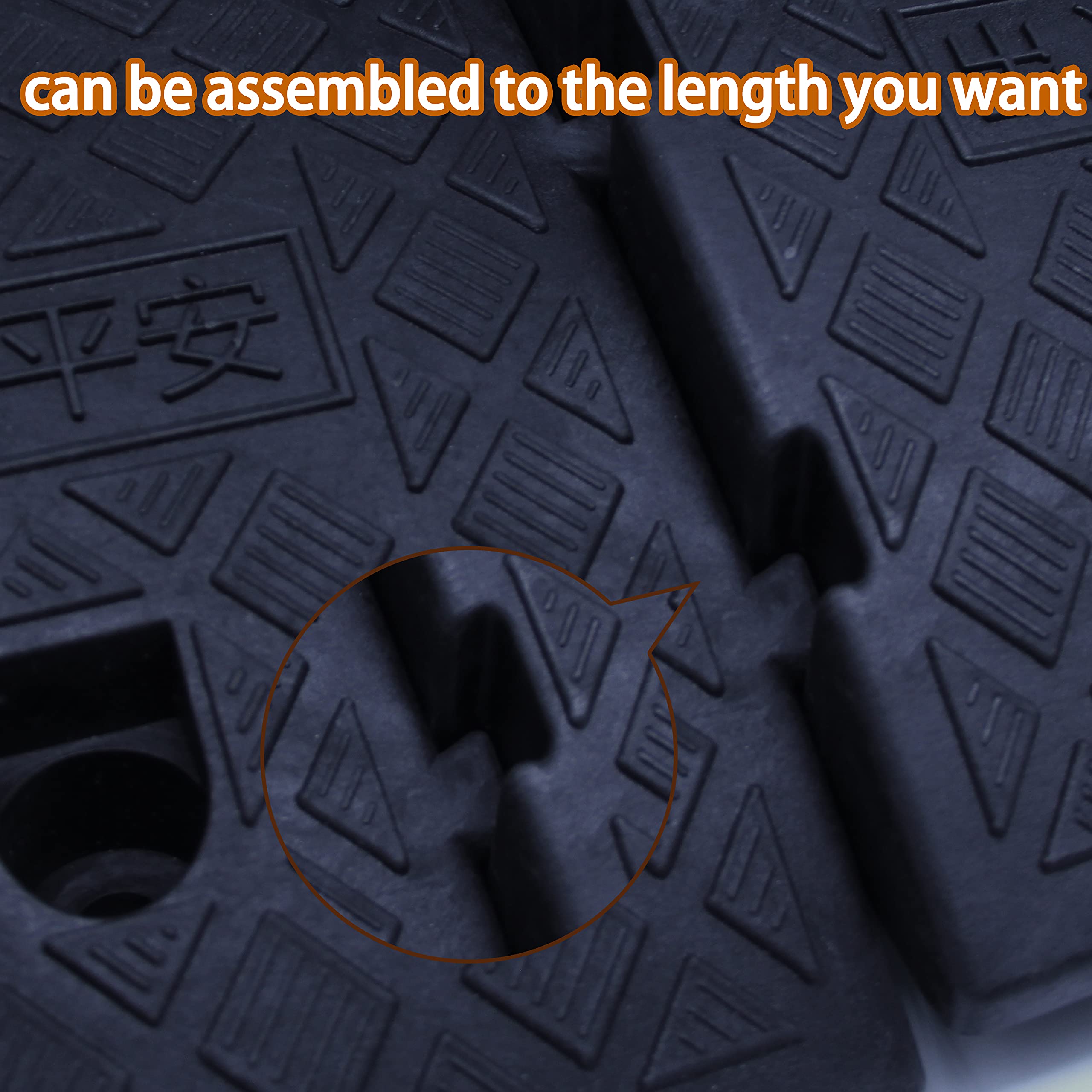 Curb Ramp, Portable Lightweight Plastic Driveway Curb ramps,Ramps for Low Cars,Motorcycle Ramp,Curb Ramps - 2PCS (High5 in(12.7c