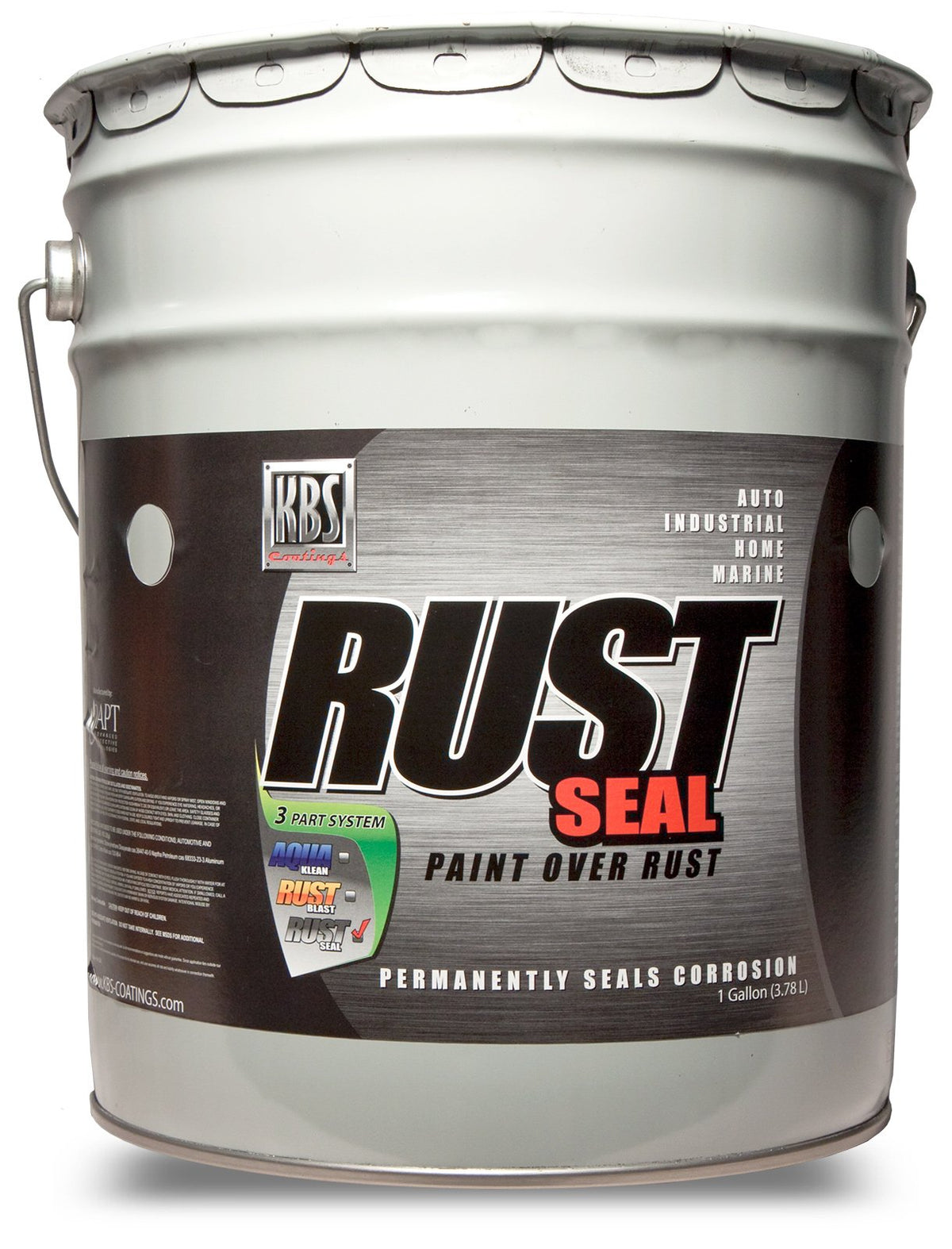 Kbs Coatings 4601 Gloss Black Rustseal - 5 Gallon