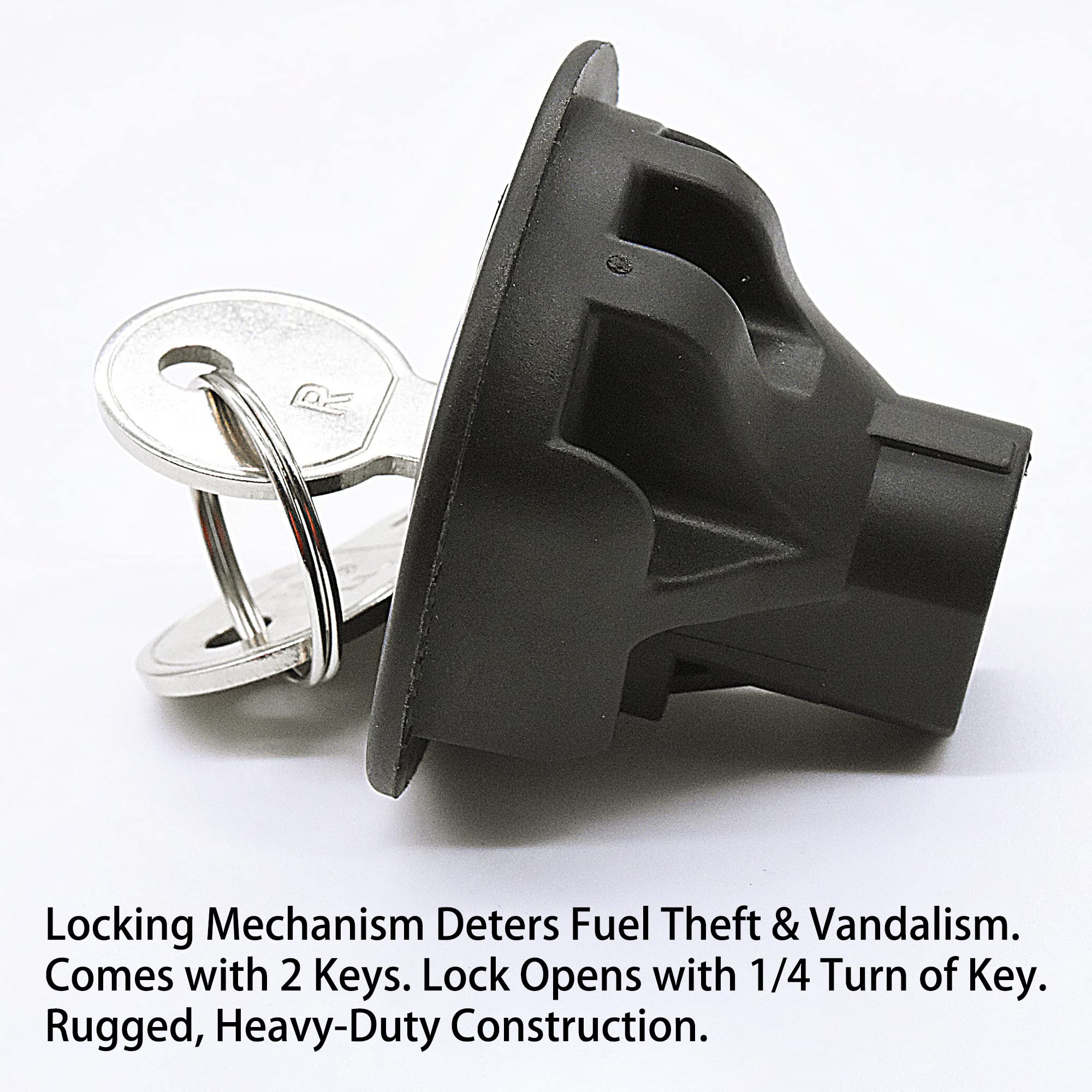 SEEBOO Fuel Locking Gas Cap For Ford Edge Escape Expedition Explorer F150 Fiesta Flex Focus Fusion Taurus, Replace 4584554AF, 8U