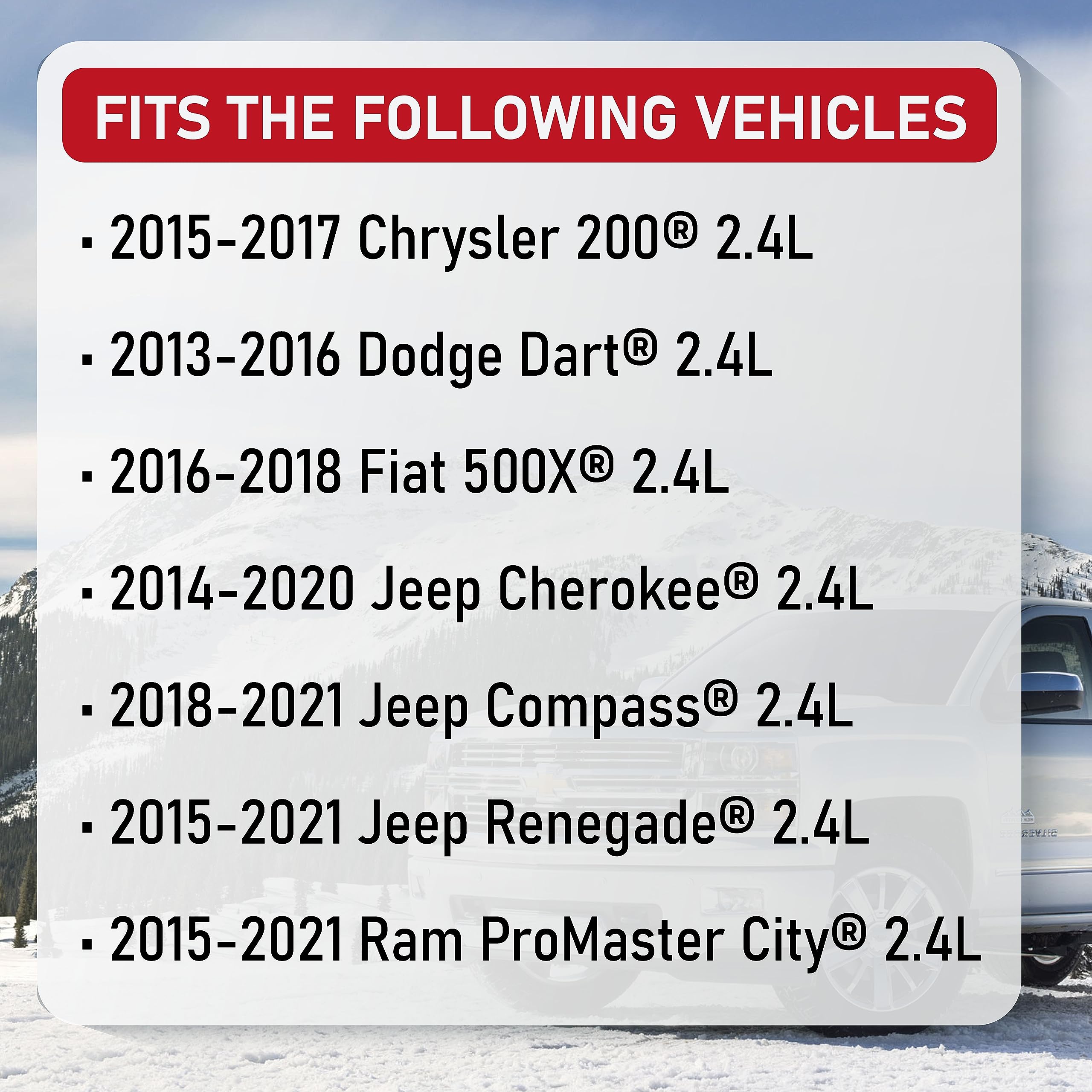 Ignition Coil Pack Set Of 4 - Compatible With Chrysler, Dodge, Fiat, Jeep And Ram 2.4L Engines - 200, Dart, 500X, Cherokee, Comp