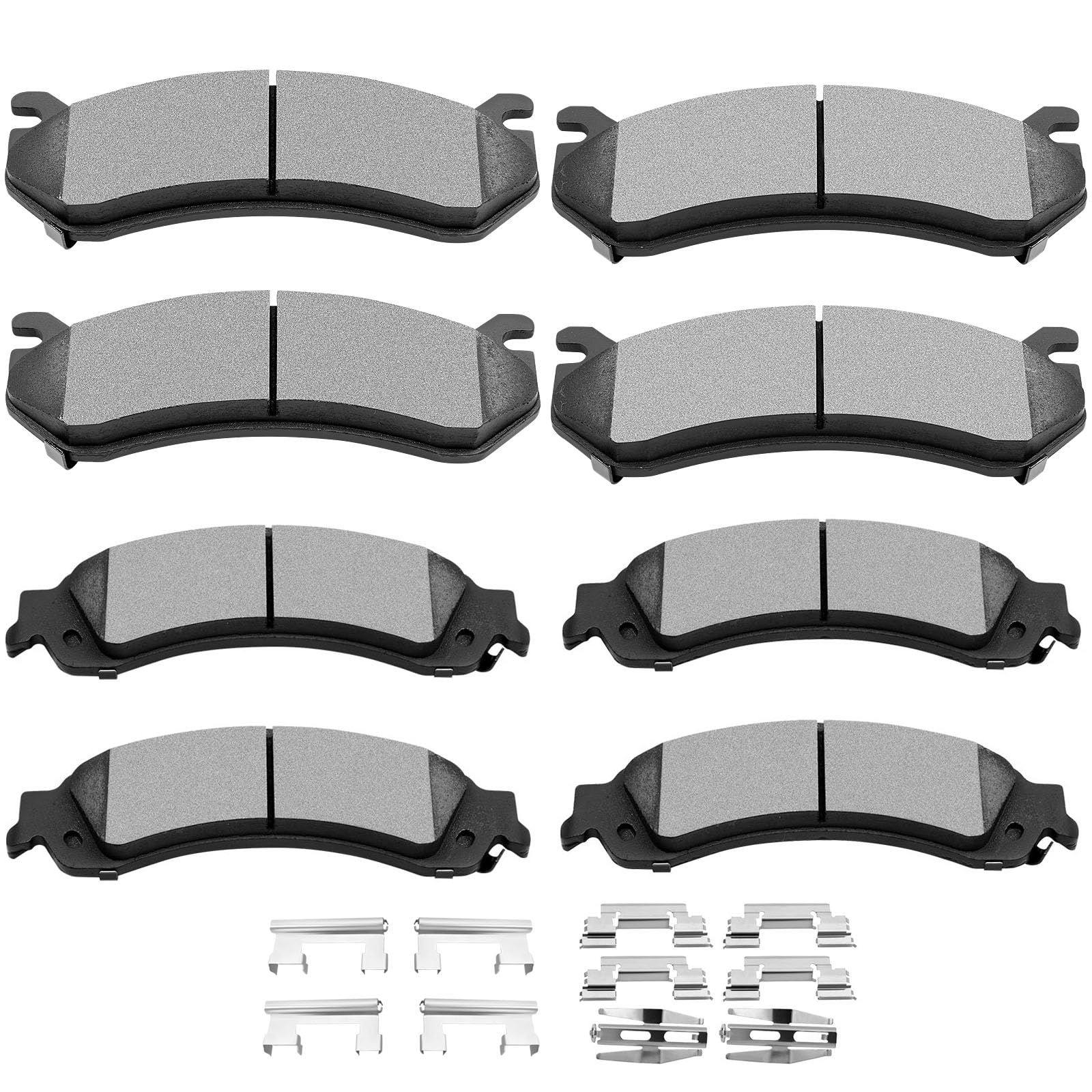 Scitoo D785C D834 Brake Pads Kits Front Rear For Cadillac Escalade,Escalade Esv,Escalade Ext,For Chevy Avalanche 1500,Silverado