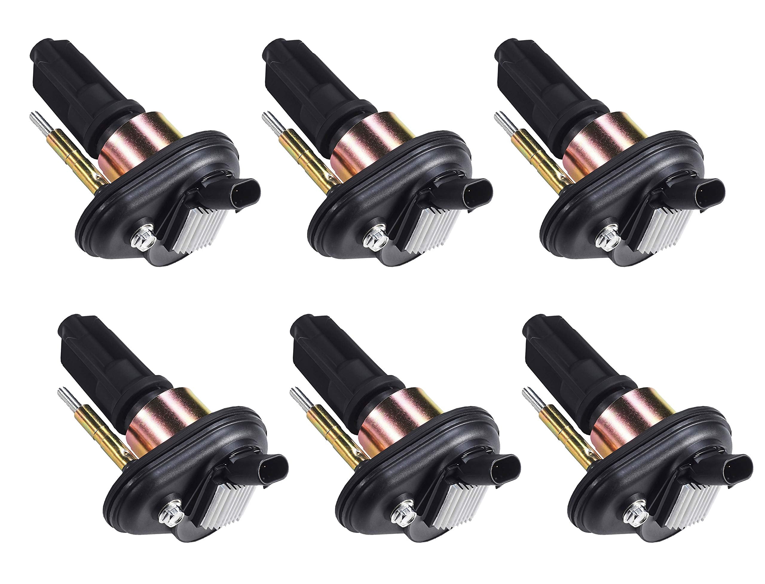 Ena Set Of 6 Ignition Coil Pack Compatible With Chevy Gmc Isuzu Hummer Saab Buick Trailblazer Envoy Rainer Colorado Canyon Ascen
