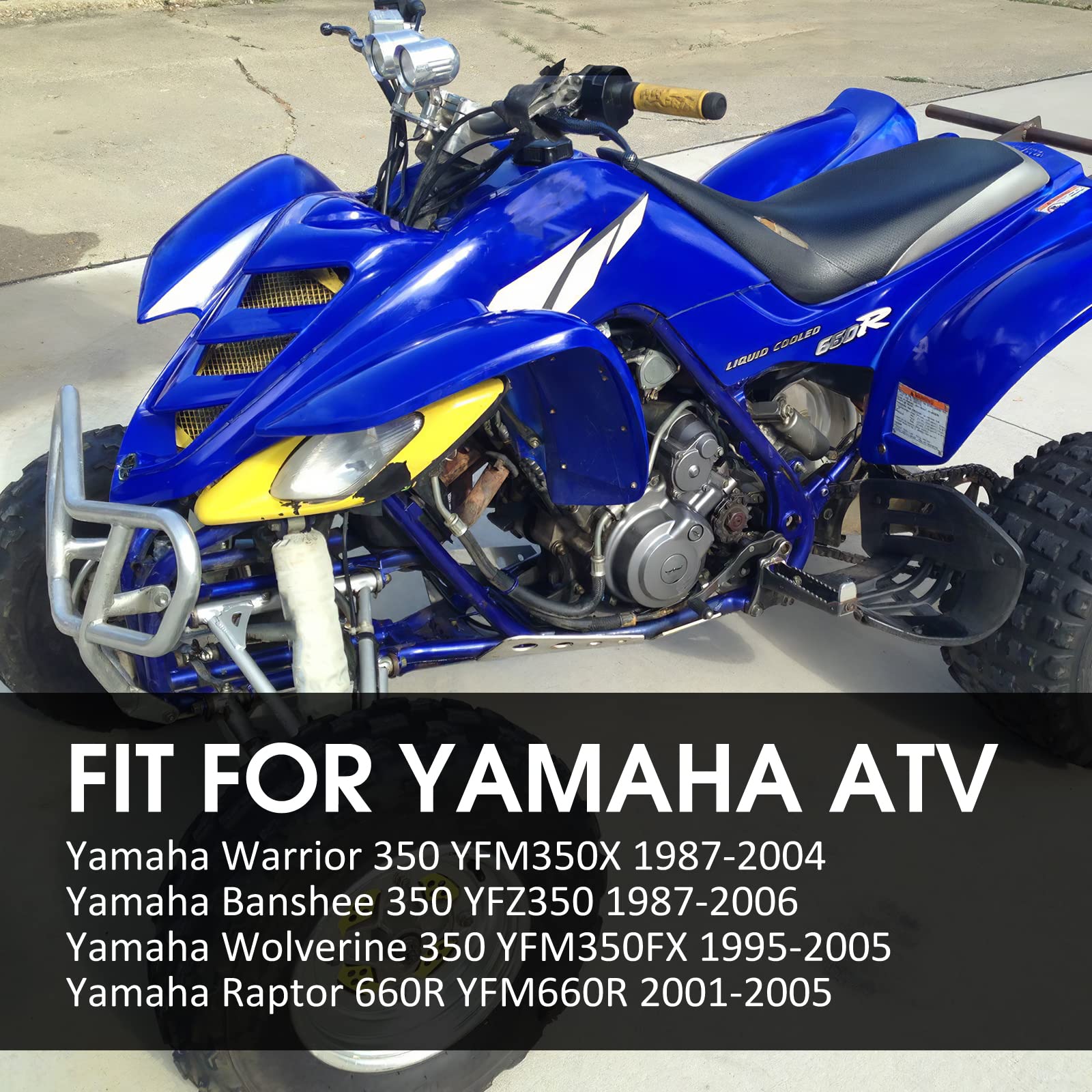 M Mati Rear Brake Caliper For Yamaha Banshee 350 Yfz350 Warrior 350 Yfm350X Wolverine 350 Yfm350Fx Raptor 660R Yfm660R With Parking Brake 1Uy-2580W-01-00