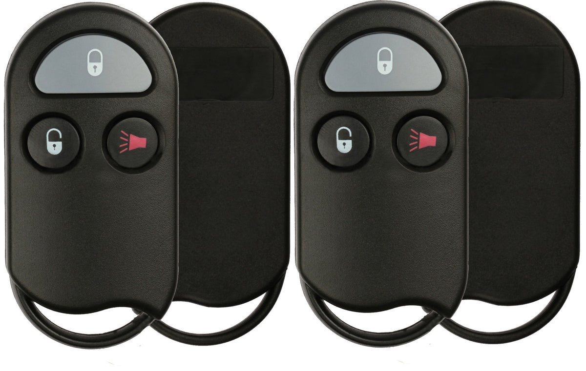 KeylessOption Keyless Entry Remote Car Key Fob Case Shell Pad Replacement for KOBUTA3T (Pack of 2)