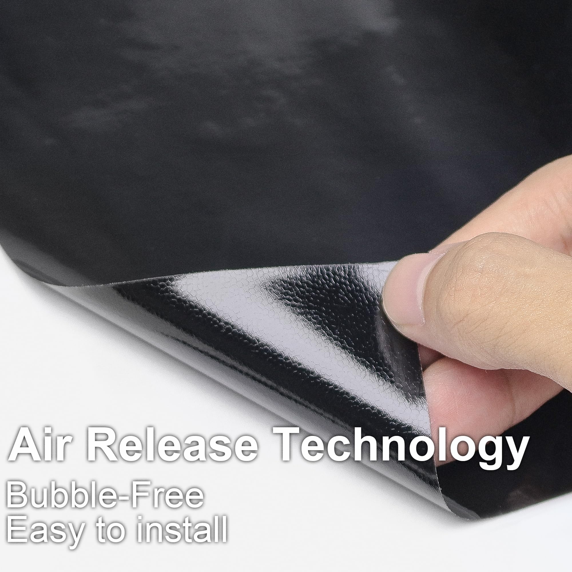 Arespark High Gloss Black Vinyl Wrap, Car Wrap Film Vinyl Roll Self Adhesive Film Black Sticker For Automotives Motos Interior E