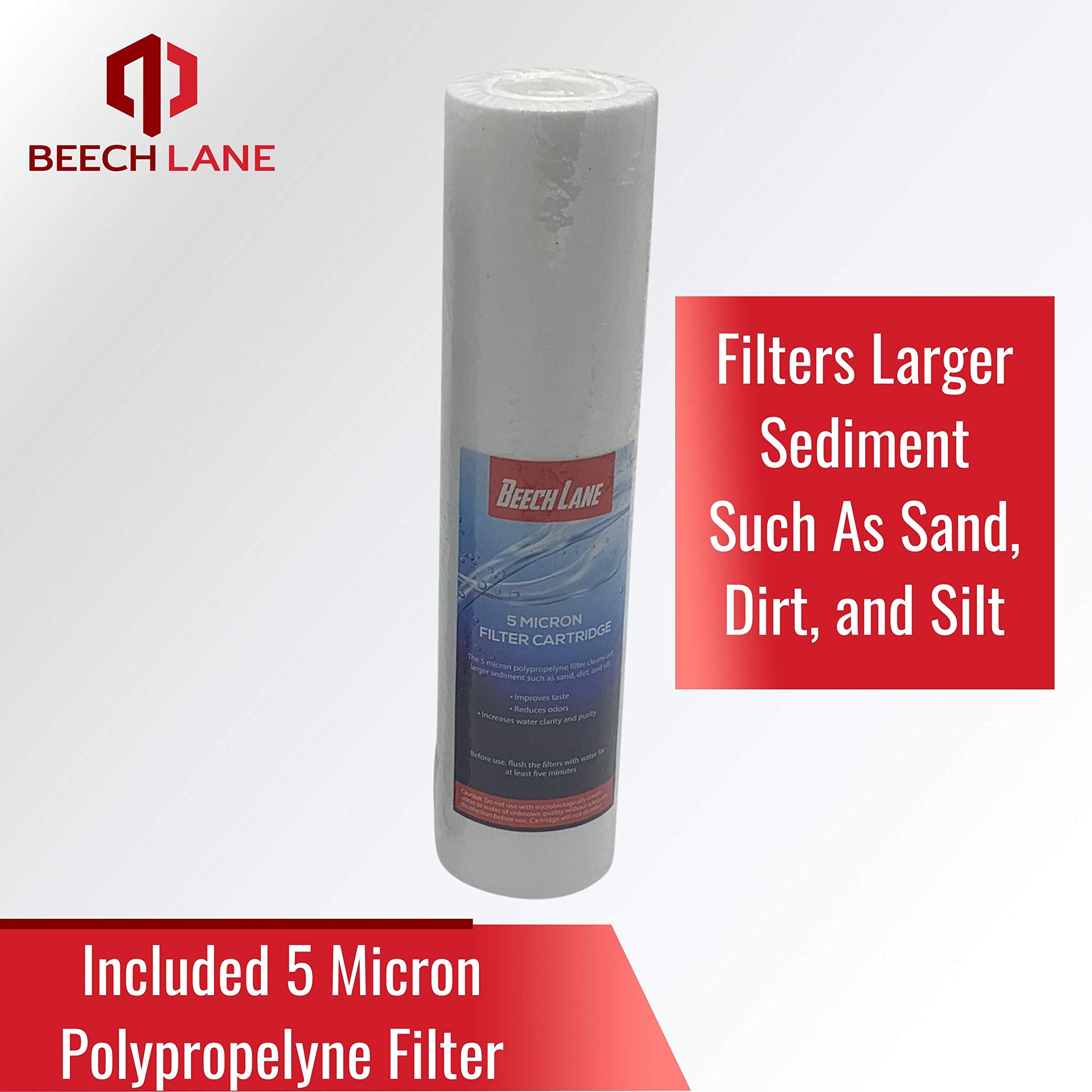 Beech Lane External Rv Dual Water Filter System, Leak-Free Brass Fittings, Mounting Bracket And Two Filters Included, Sturdy Construction Is Built To Last