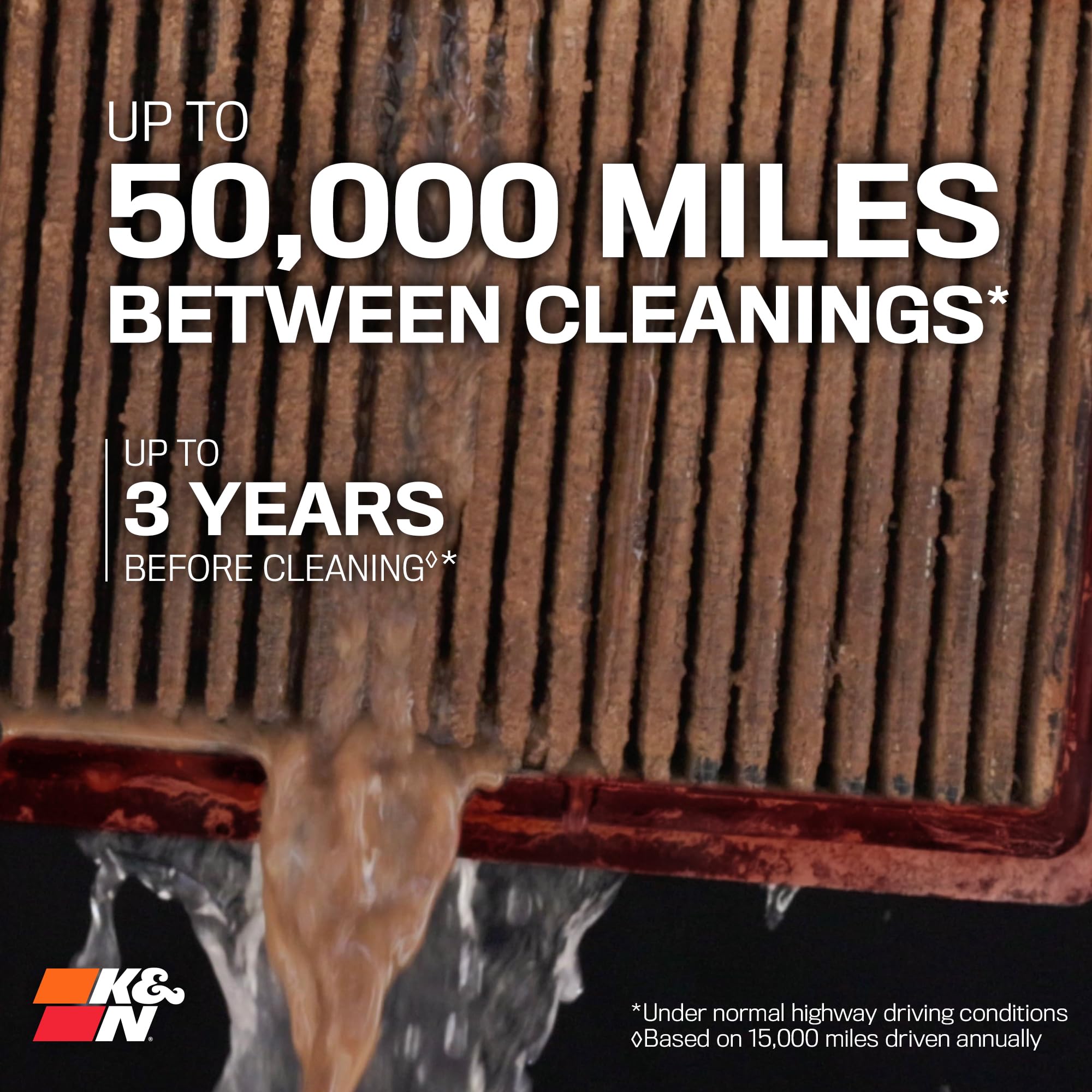 K&N Dryflow Lifetime Engine Air Filter: High Performance, Dry Synthetic, Washable, Premium, Replacement Filter: Compatible With