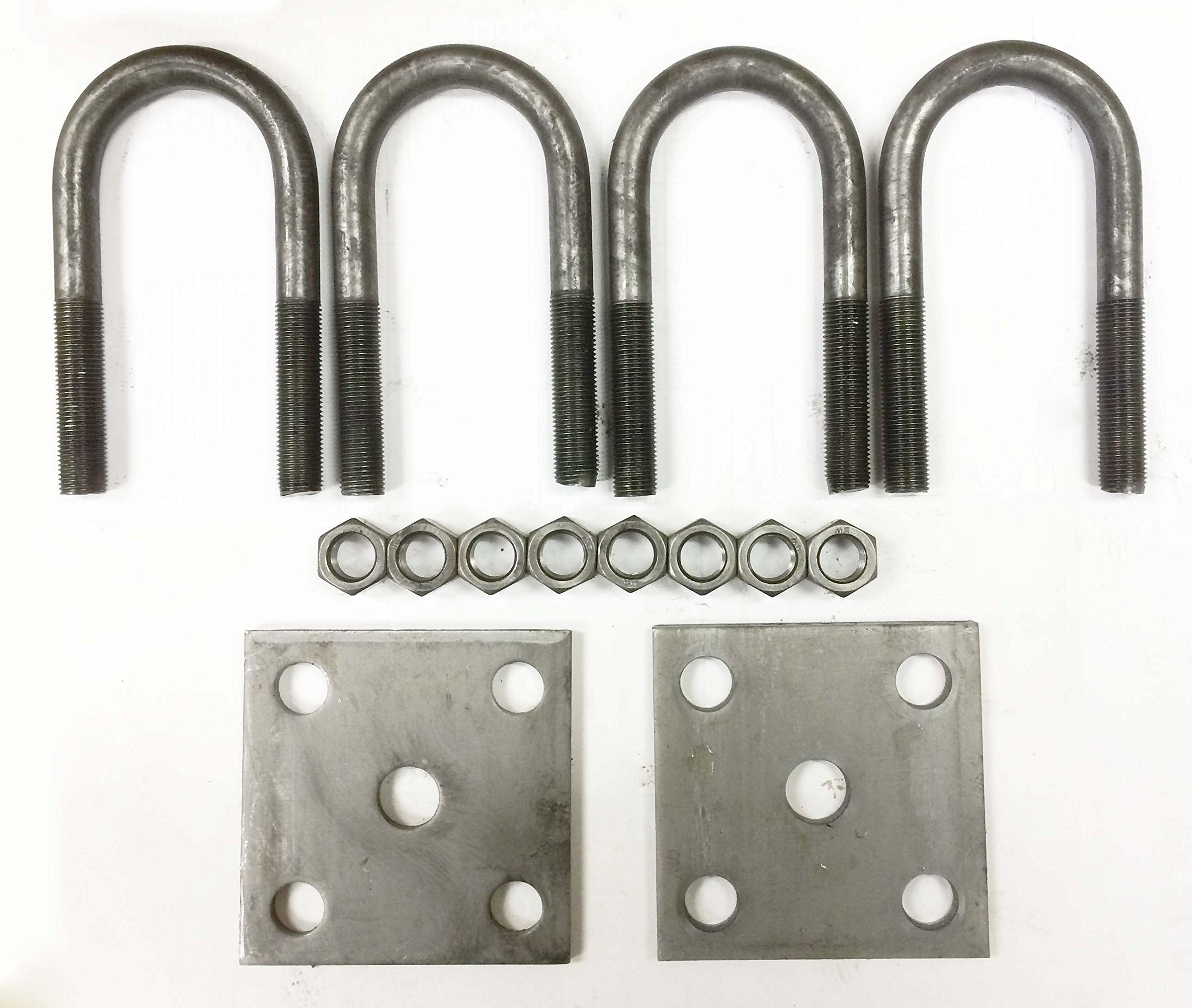 New Trailer U Bolt Kit For 2000Lbs 1-3/4' Round Axle 4-1/4' Long 1/2' Dia -20078