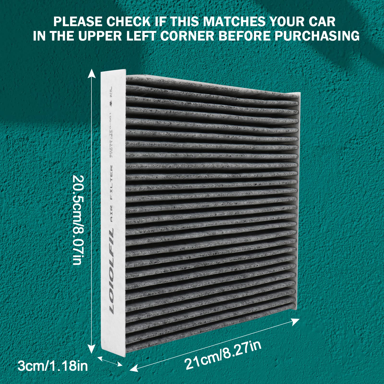 Loiolfil Cabin Air Filter Replacement For Cf11182 Cp182 Honda Acura Cr-V Civic Clarity Cr-Z Fit Hr-V Insight Odyssey Rdx Tlx 802