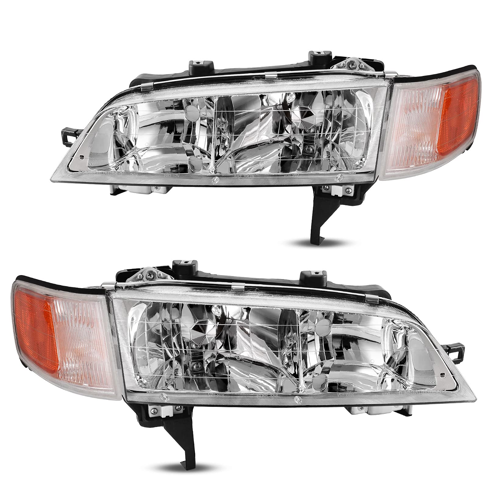 Dwvo Headlights Assembly Compatible With 94-97 1994 1995 1996 1997 Accord Headlamp Replacement Pair Driver And Passenger Side