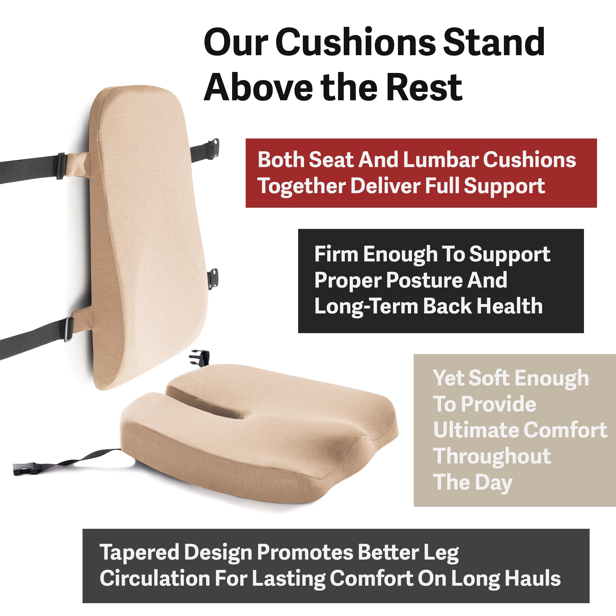 Elmara Doctor-Designed Seat Cushion For Truck Driver Is The Ultimate Comfort Solution For 18 Wheelers - Semi Truck Seat Cushion