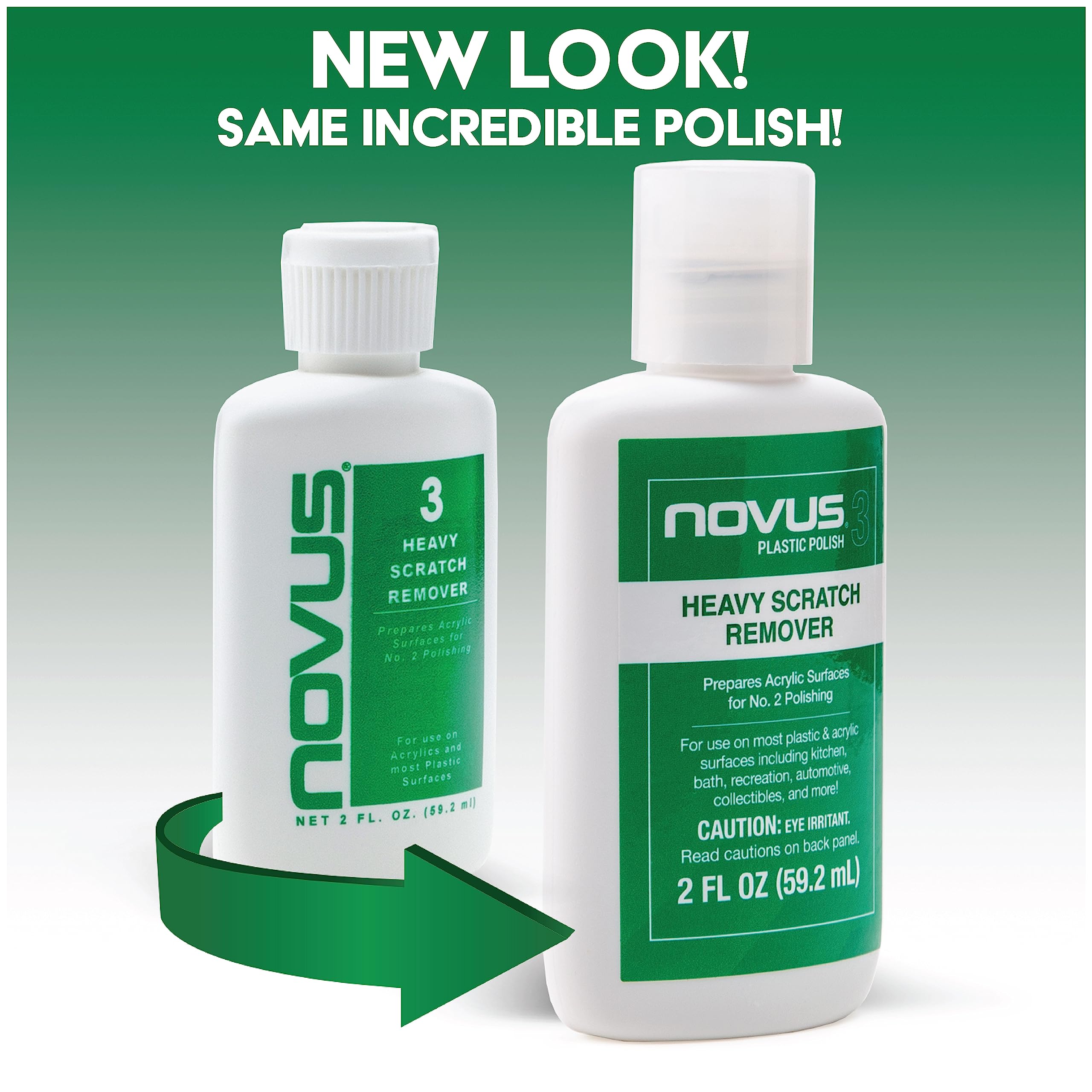 Novus 7082 | Heavy Scratch Remover #3 | 64 Ounce Bottle