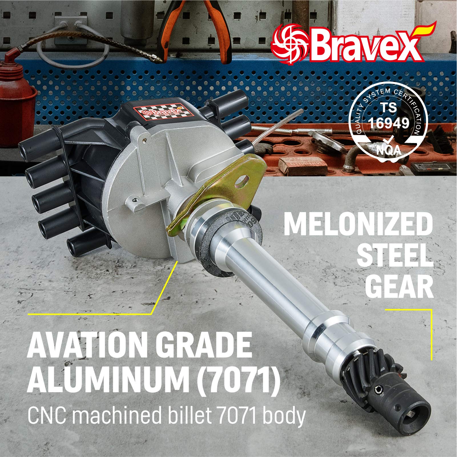 Voltstorm Complete Hei Ignition Distributor Compatible With Chevy Gmc Vortec 1996-2002 V8 5.0L 5.7L Models Small Block C1500 C2500 C3500 K1500 K2500 K3500 W3500 W4500 Black Cap