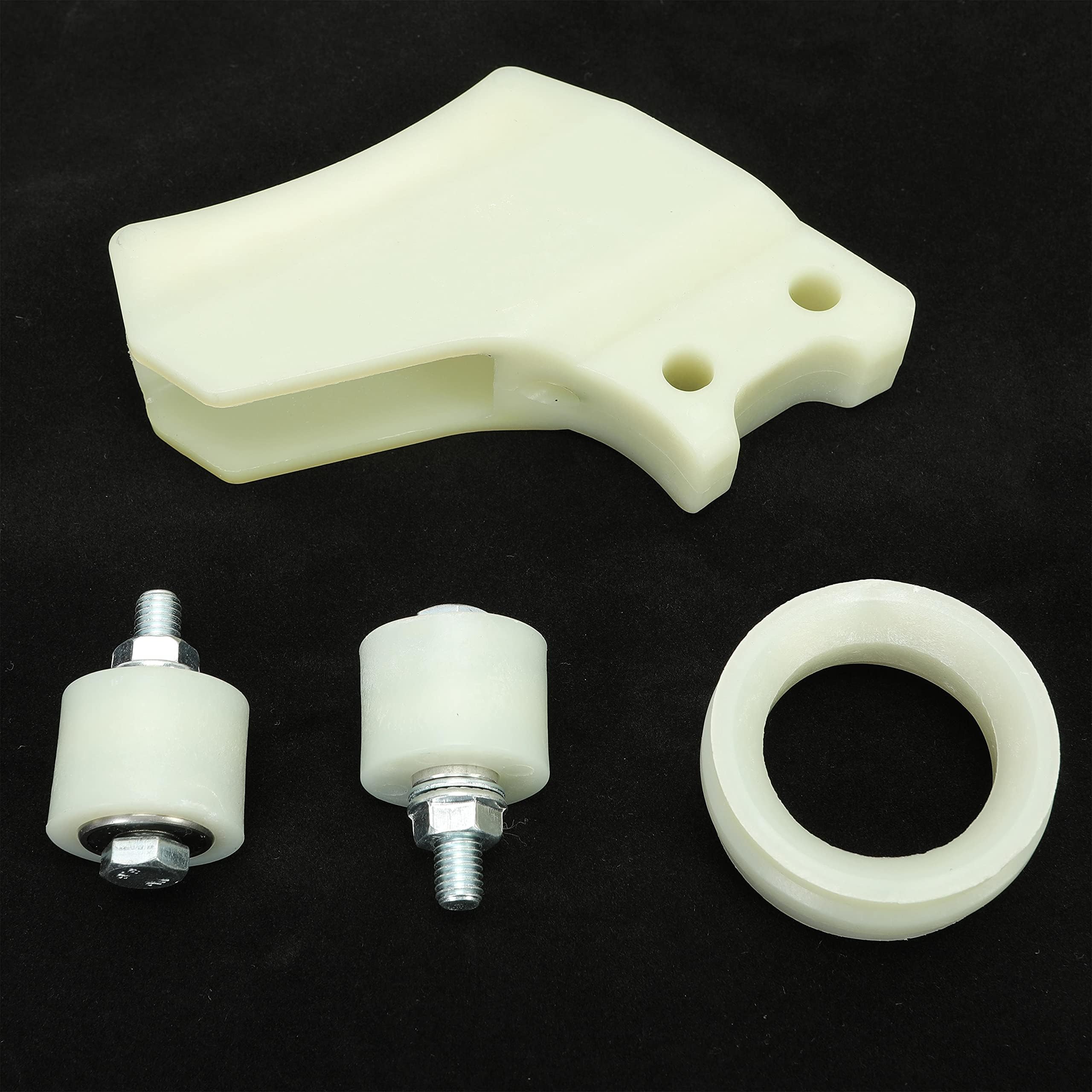 HECASA Chain Roller Guide Kit Compatible with 1987-2006 Yamaha Banshee YFZ350 Replacement for 5X4-22199-00-00 White Chain Suppor