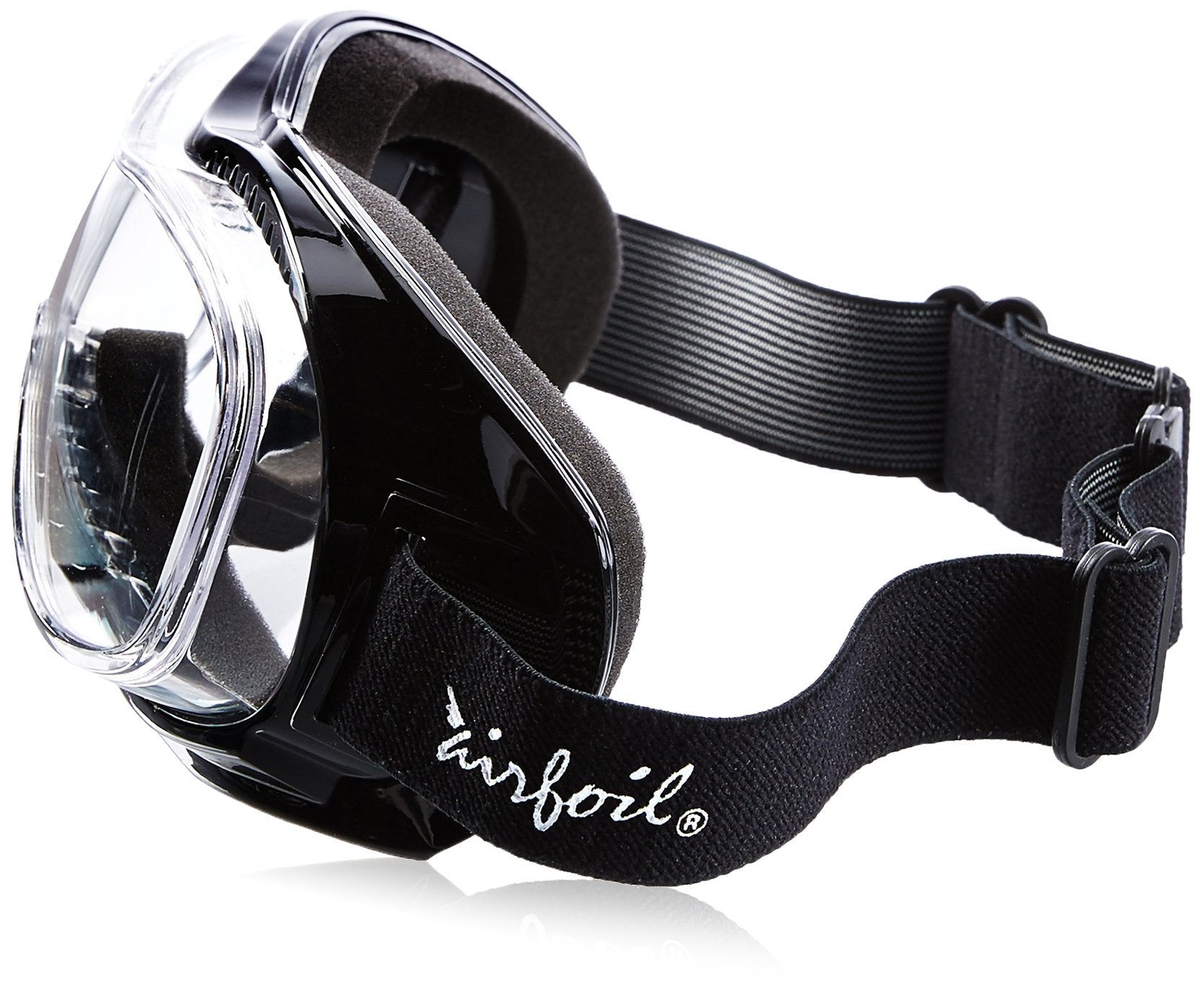 Pacific Coast Airfoil Padded 'Fit Over Glasses' Riding Goggles (Black Frame/Clear Lens)