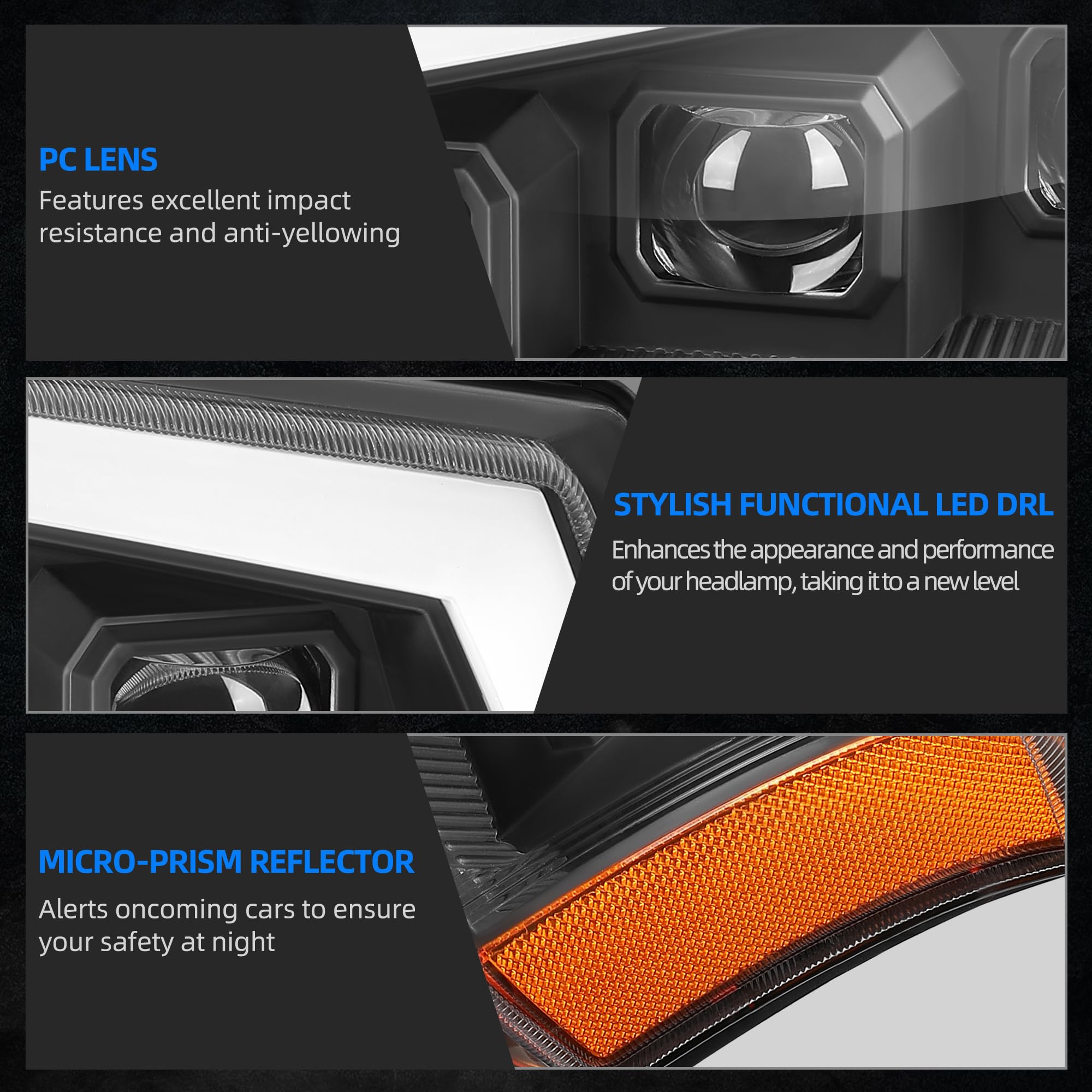 Autosaver88 Headlight Assembly Compatible With 03-06 Chevy Avalanche Silverado 1500 1500Hd 2500 2500Hd 3500/07 Silverado Classic