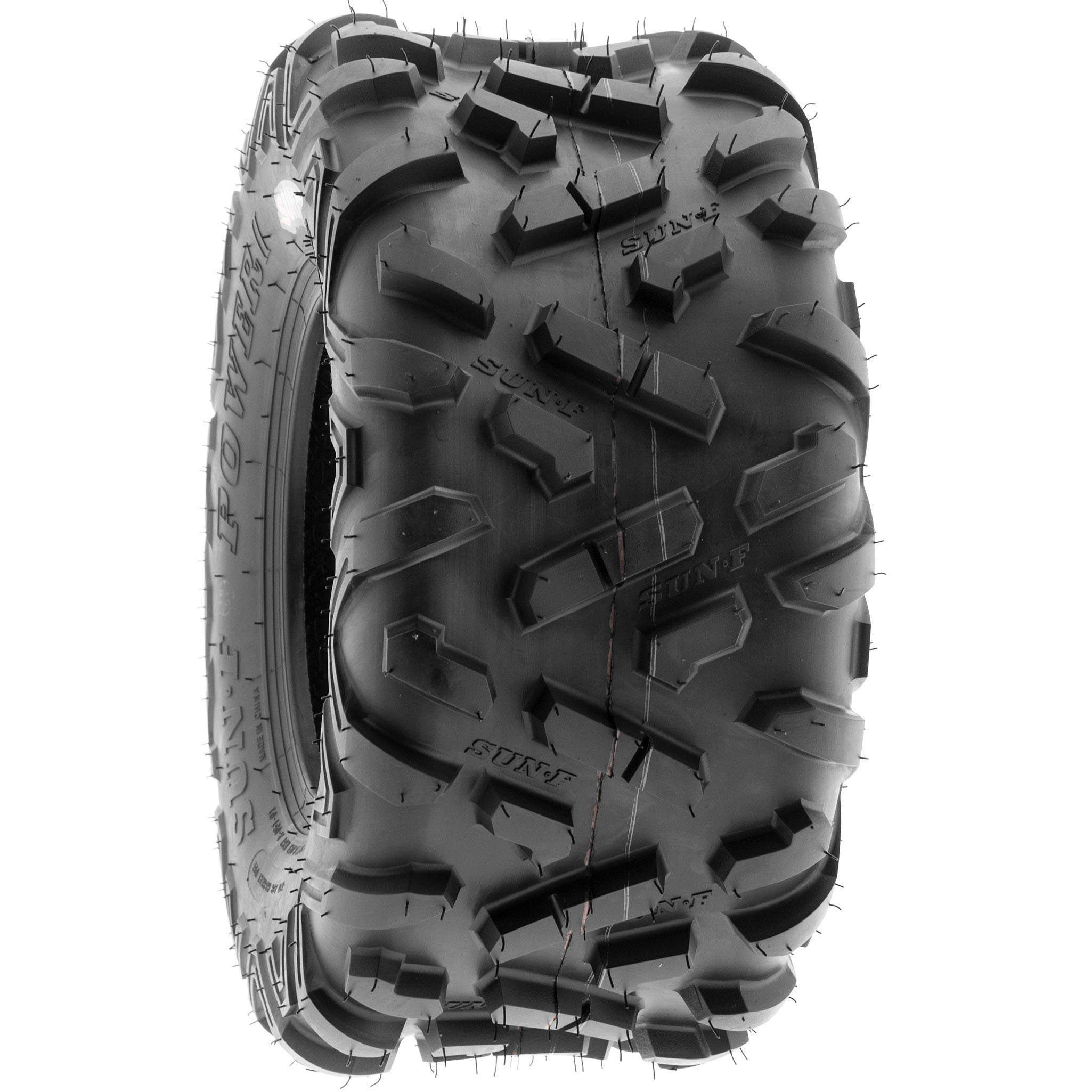 Set Of 4 Sunf Power.Ii Atv Go-Kart Tires 16X8-7 Front & 16X8-7 Rear, All-Terrain Off Road, 6 Pr, A051