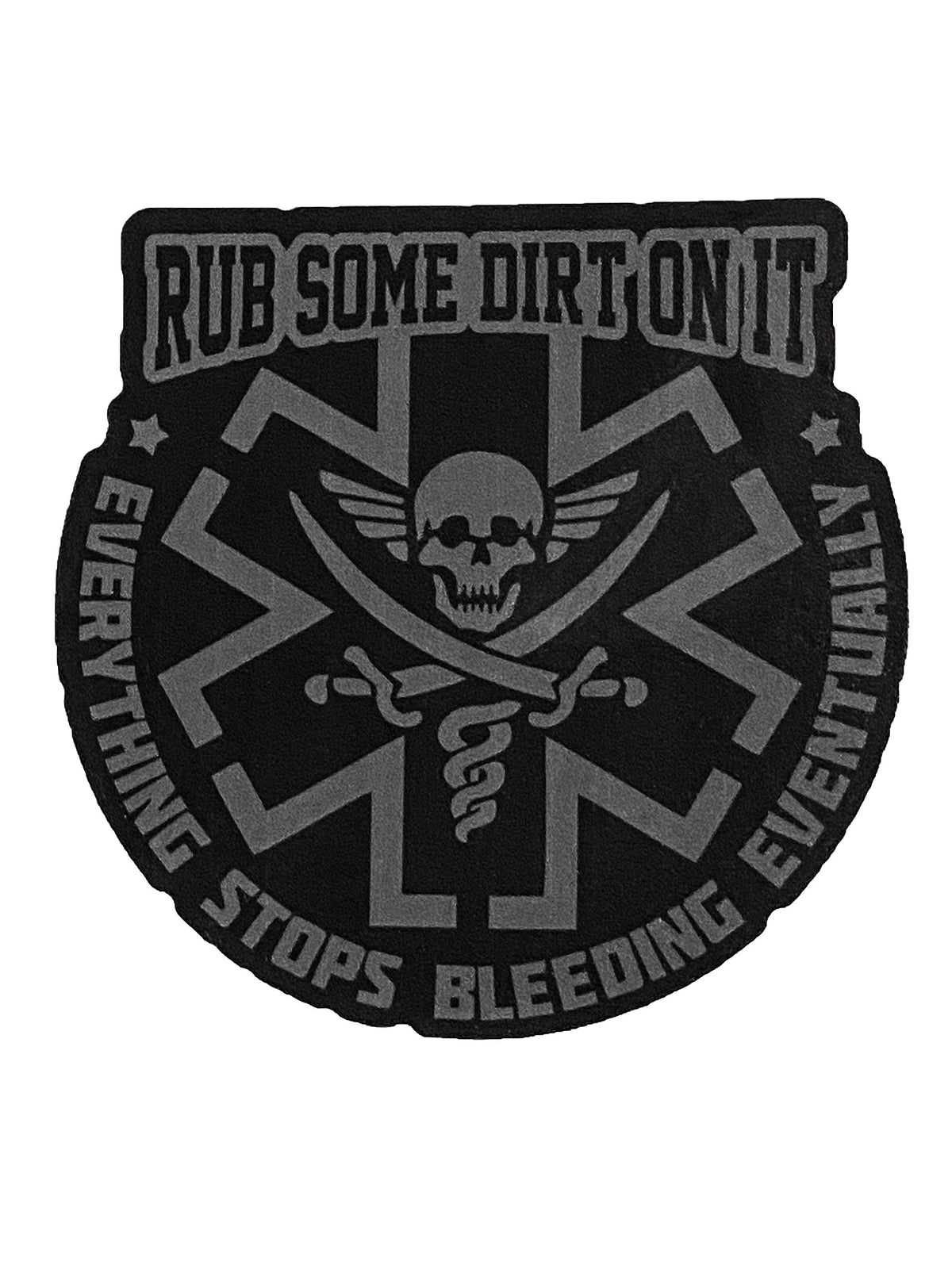 F-Bomb Morale Gear Rub Some Dirt On It - Bumper Sticker Decal (SWAT)