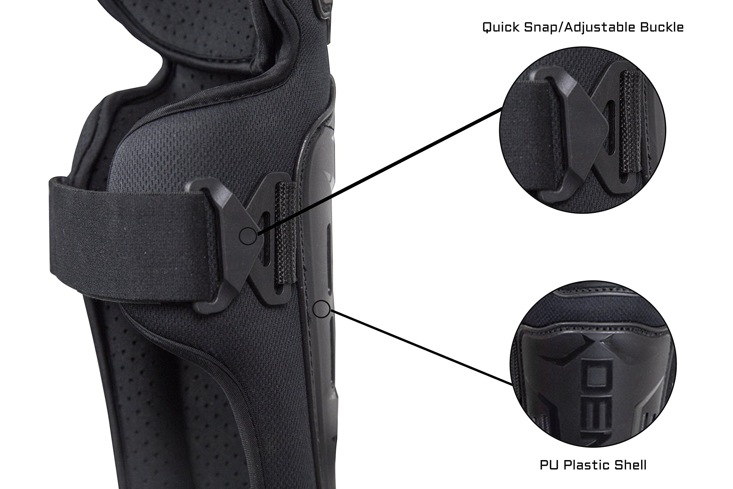 Demon Dirt Mountain Bike Knee Pads & Shin Pads, Bmx Knee Guards, Motorcycle Leg And Shin Guards (Small/Med)