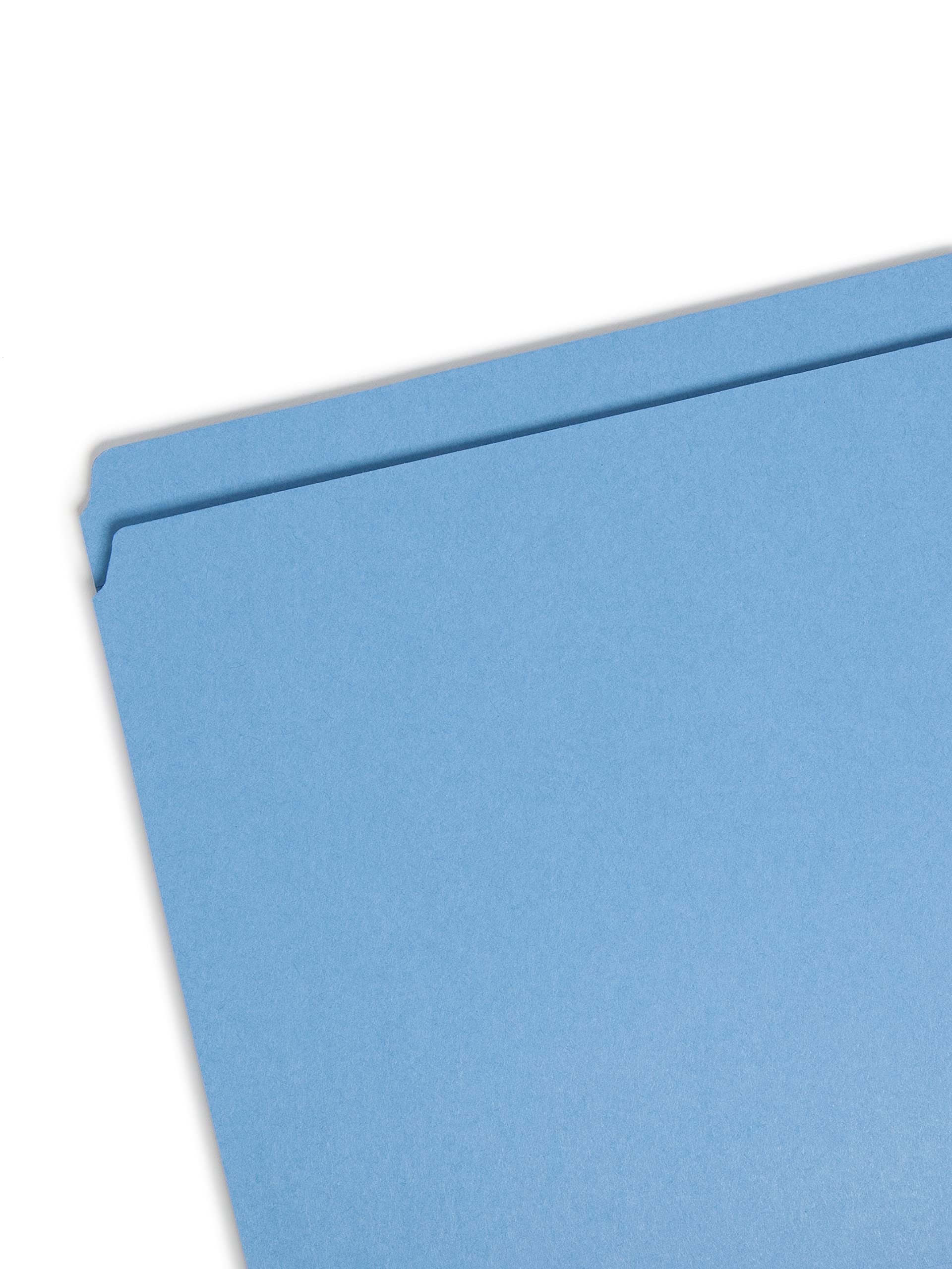 Smead File Folder, Reinforced Straight-Cut Tab, Legal Size, Blue, 100 Per Box (17010)