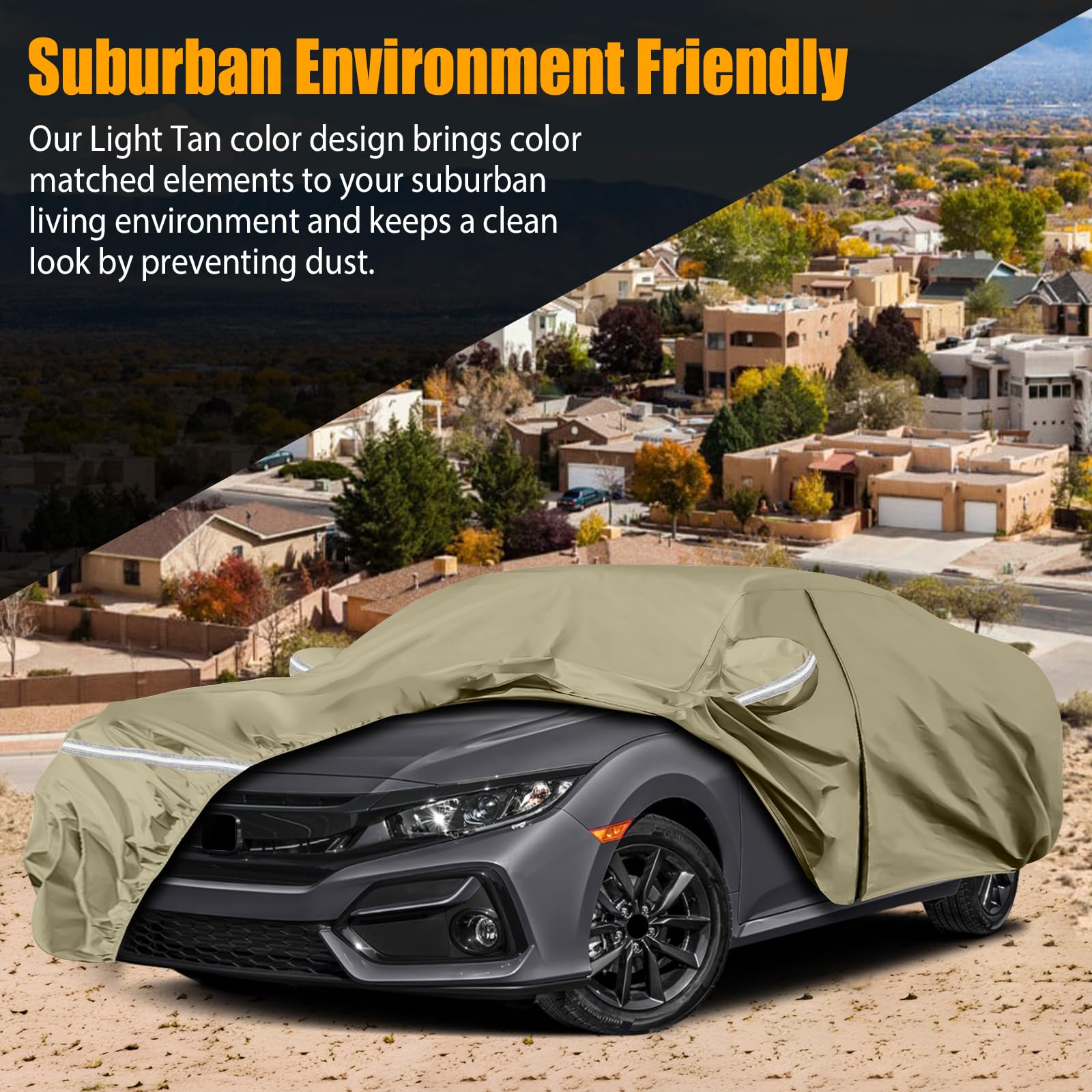 Waterproof Car Covers Replace for 2011-2025 Honda Civic, Multilayer Heavy Duty with Cotton Liner All Weather Custom-fit Car Cove