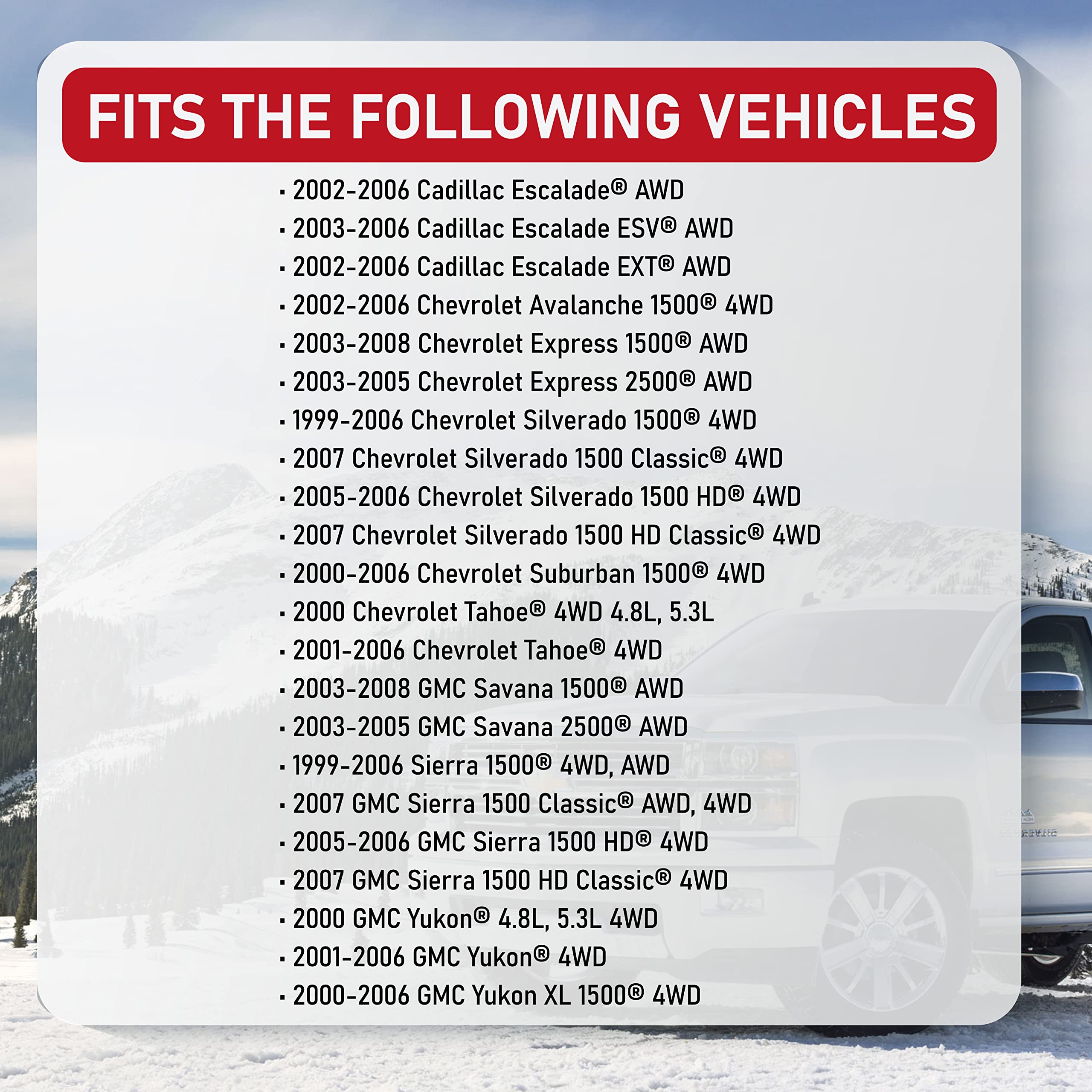 Front Wheel Hub Bearing Assembly Set Of 2-4Wd Compatible With Chevy, Cadillac, Gmc - Escalade, Avalanche, Silverado 1500, Suburb