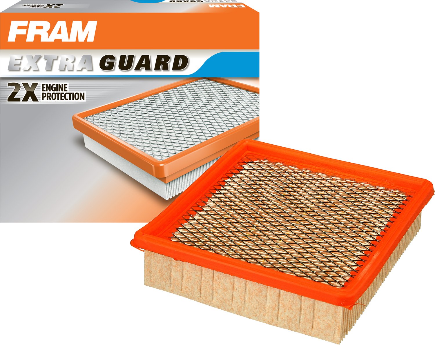 Fram Extra Guard Ca3915 Replacement Engine Air Filter For Select Chevrolet Models, Provides Up To 12 Months Or 12,000 Miles Filt