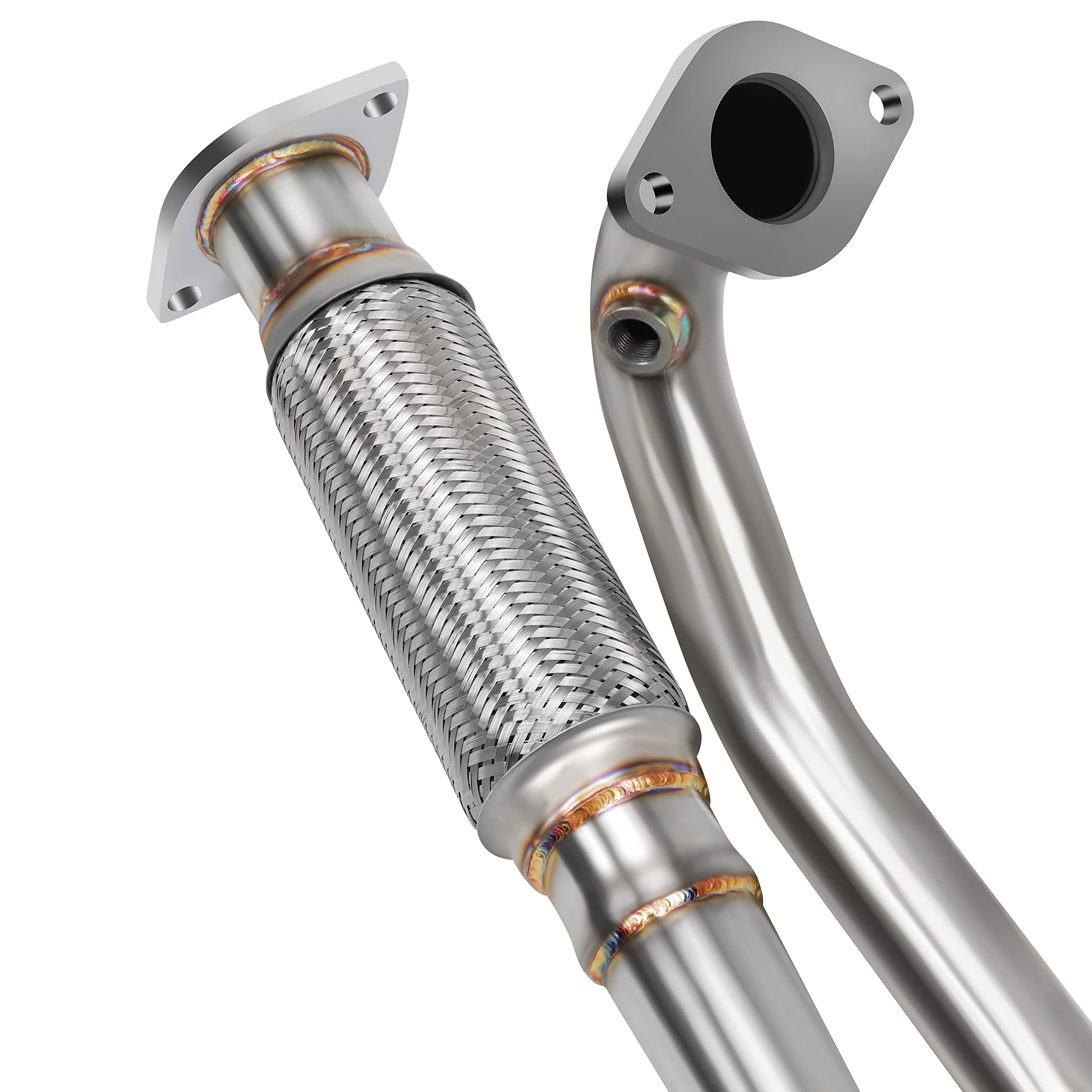 T304 Stainless Steel Exhaust Flex Y Pipe compatible with 2009-2017 Enclave Traverse Acadia Outlook
