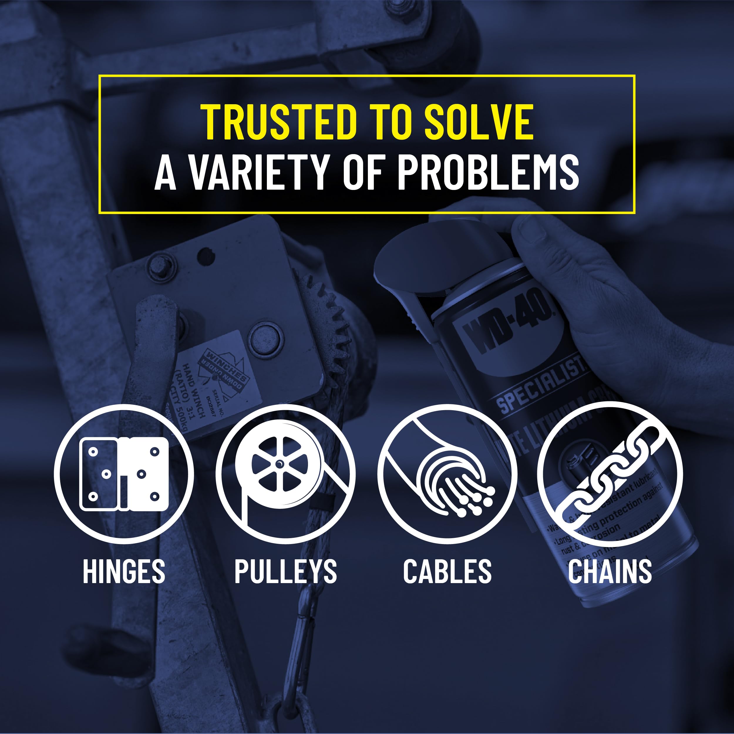 Wd-40 Specialist White Lithium Grease Spray With Smart Straw Sprays 2 Ways, 10 Oz