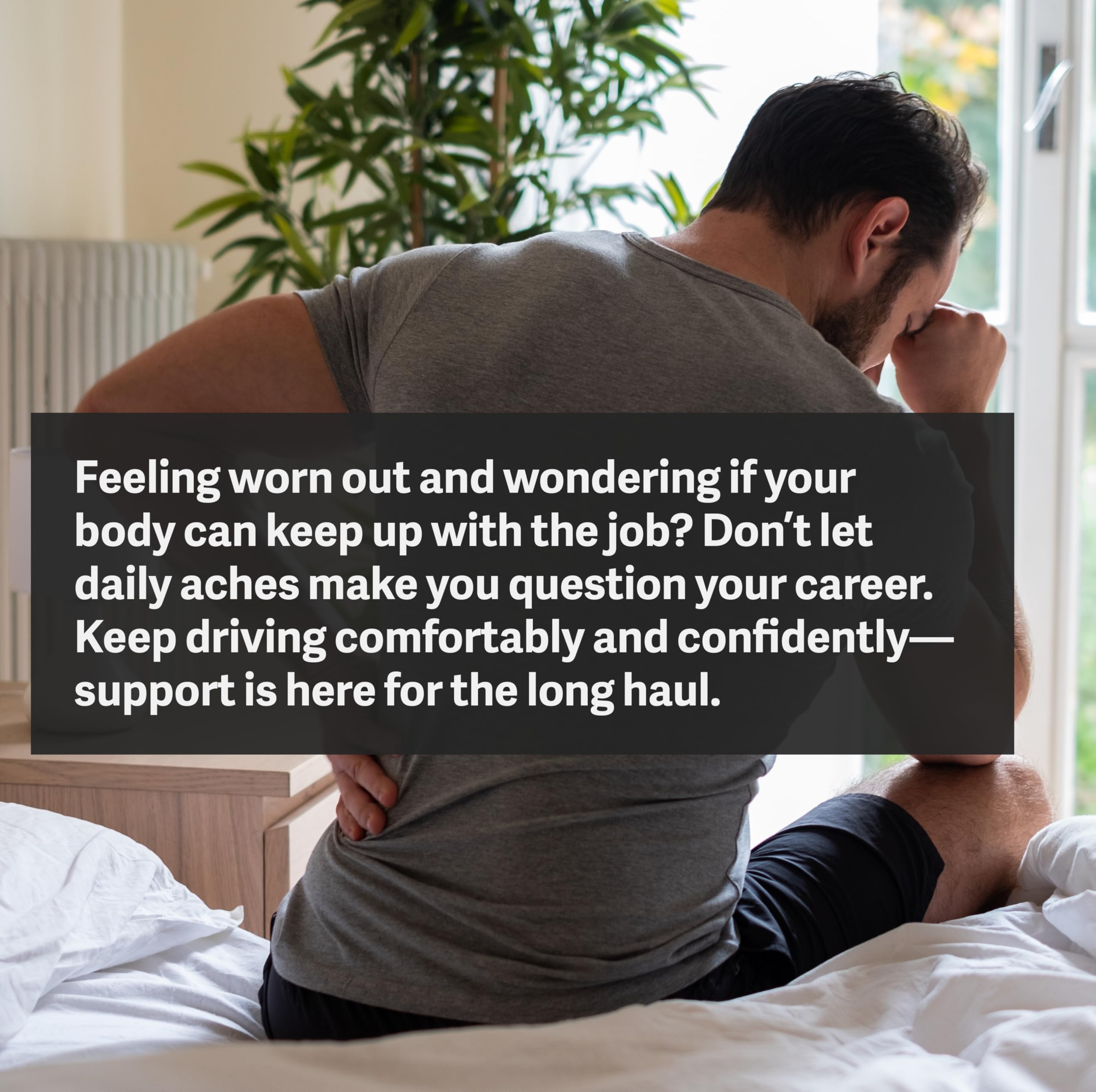 Elmara Truck Seat Cushion For Back Pain - Truck Driver Seat Cushion & Back Support - Trucker Gifts - Semi Truck Accessories For