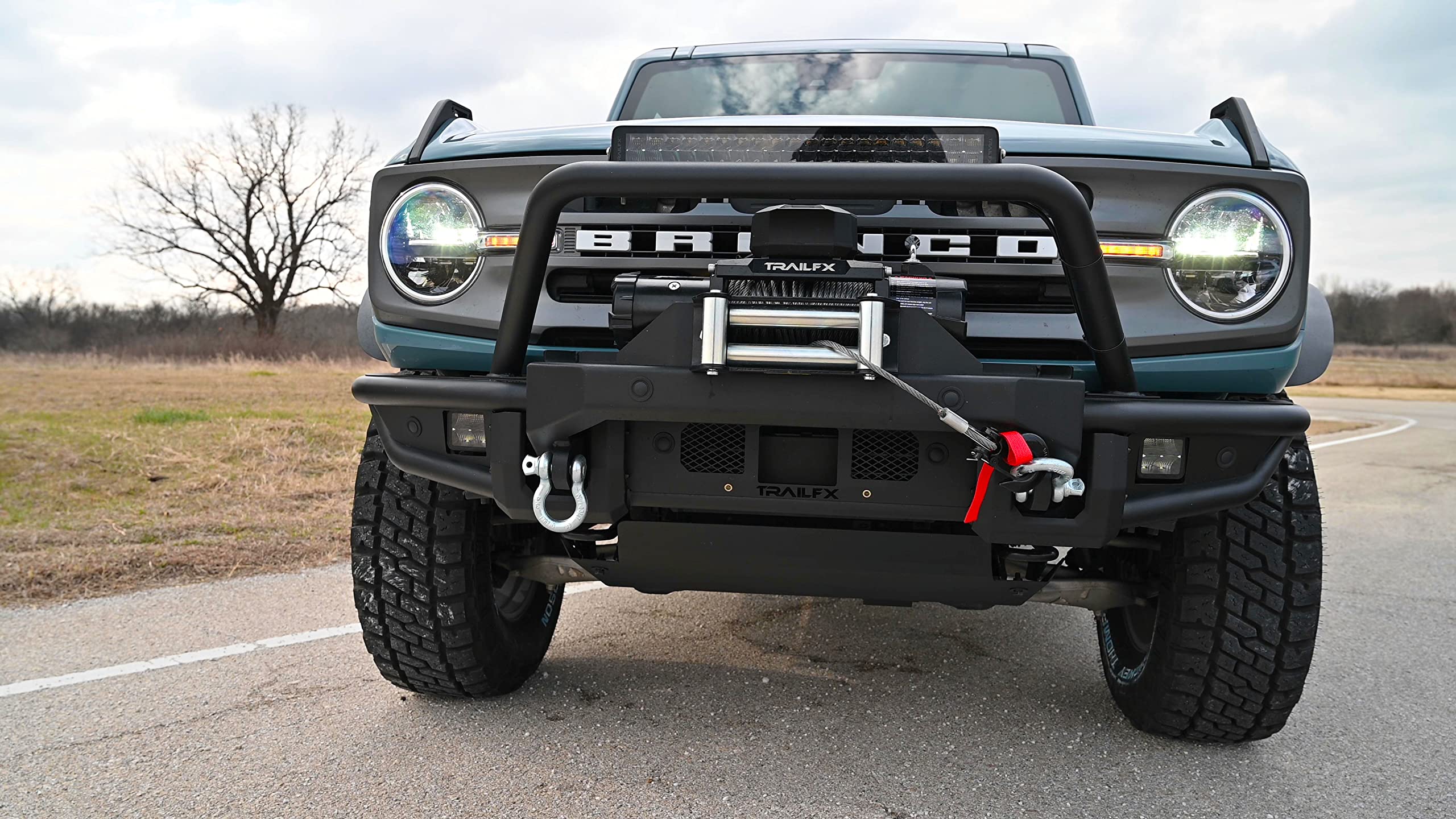 Trailfx Bronco Front Bumper Skid Plate