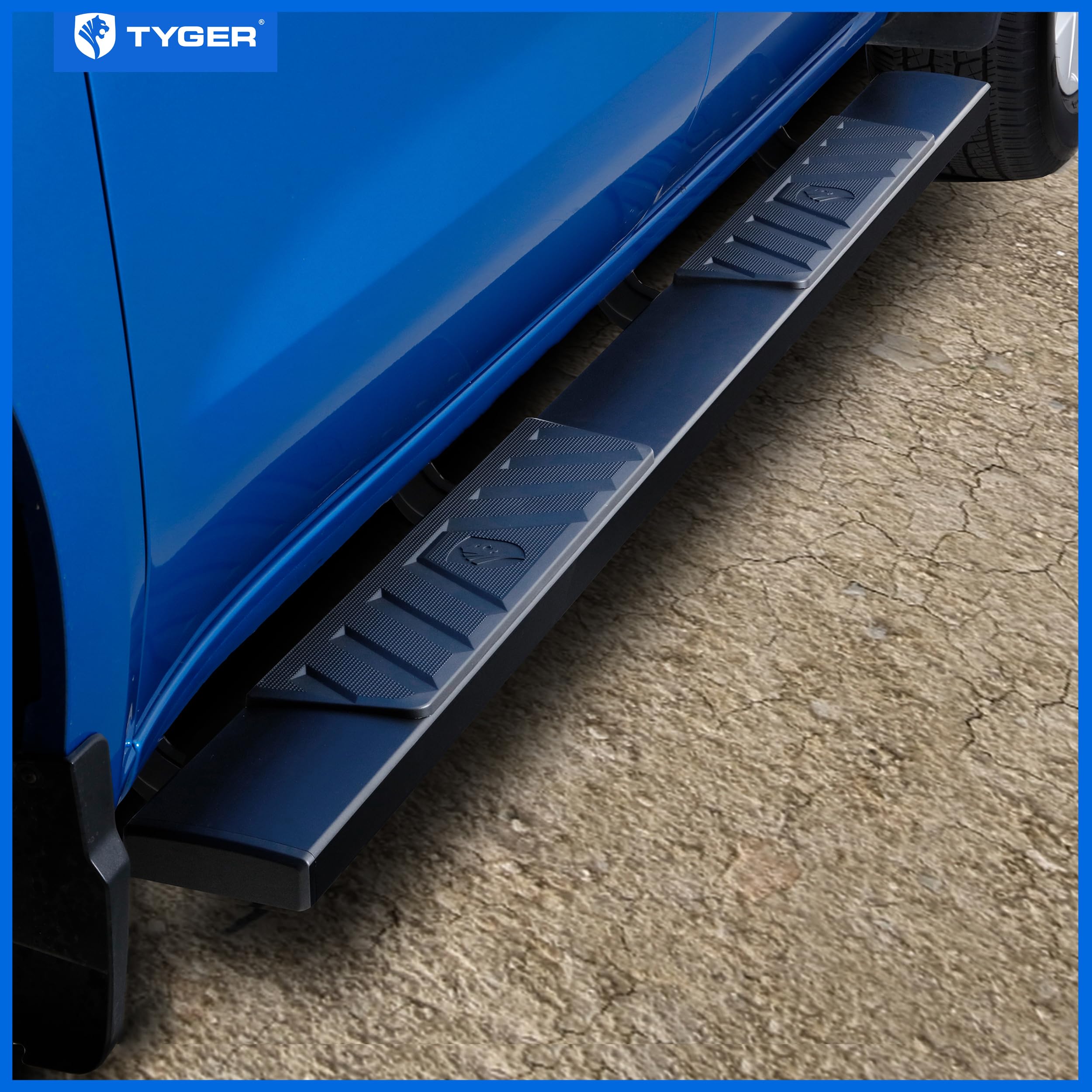 Tyger Auto 6'' Riser Running Boards Compatible with 2019-2025 Chevy Silverado GMC Sierra 1500; 2020-2025 2500 3500HD | Crew Cab