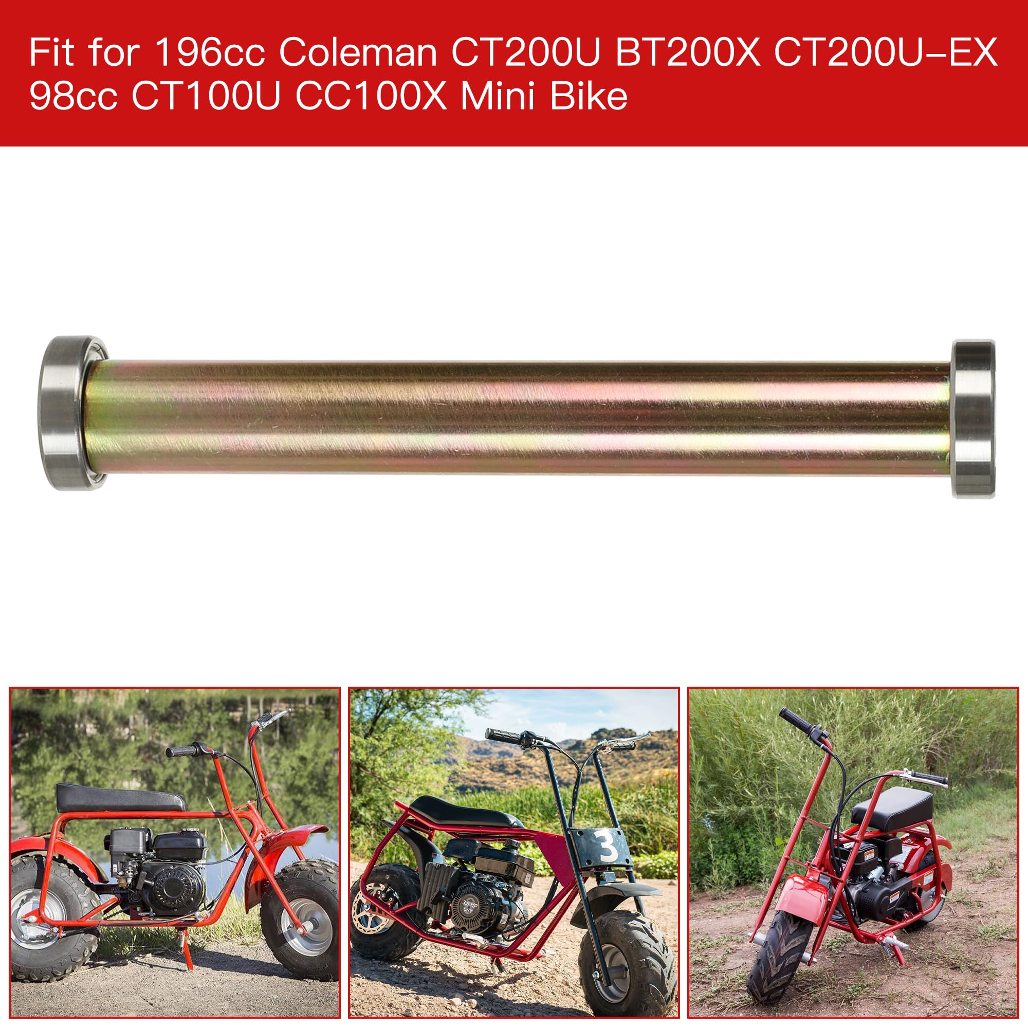 GREHUA Mini Bike Steering Bearings Bushing Kit for Coleman BT200X CT200U CT200U-EX CC100X CT100U 98cc 196cc Mini Bike Parts 6900