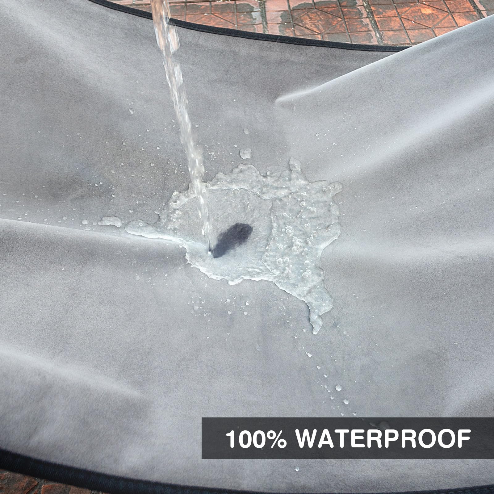 Leader Accessories Grey Car Seat Cover Front Seats Protector For Gym Workout,Running,Swimming,Beach And Hiking,Waterproof Velvet