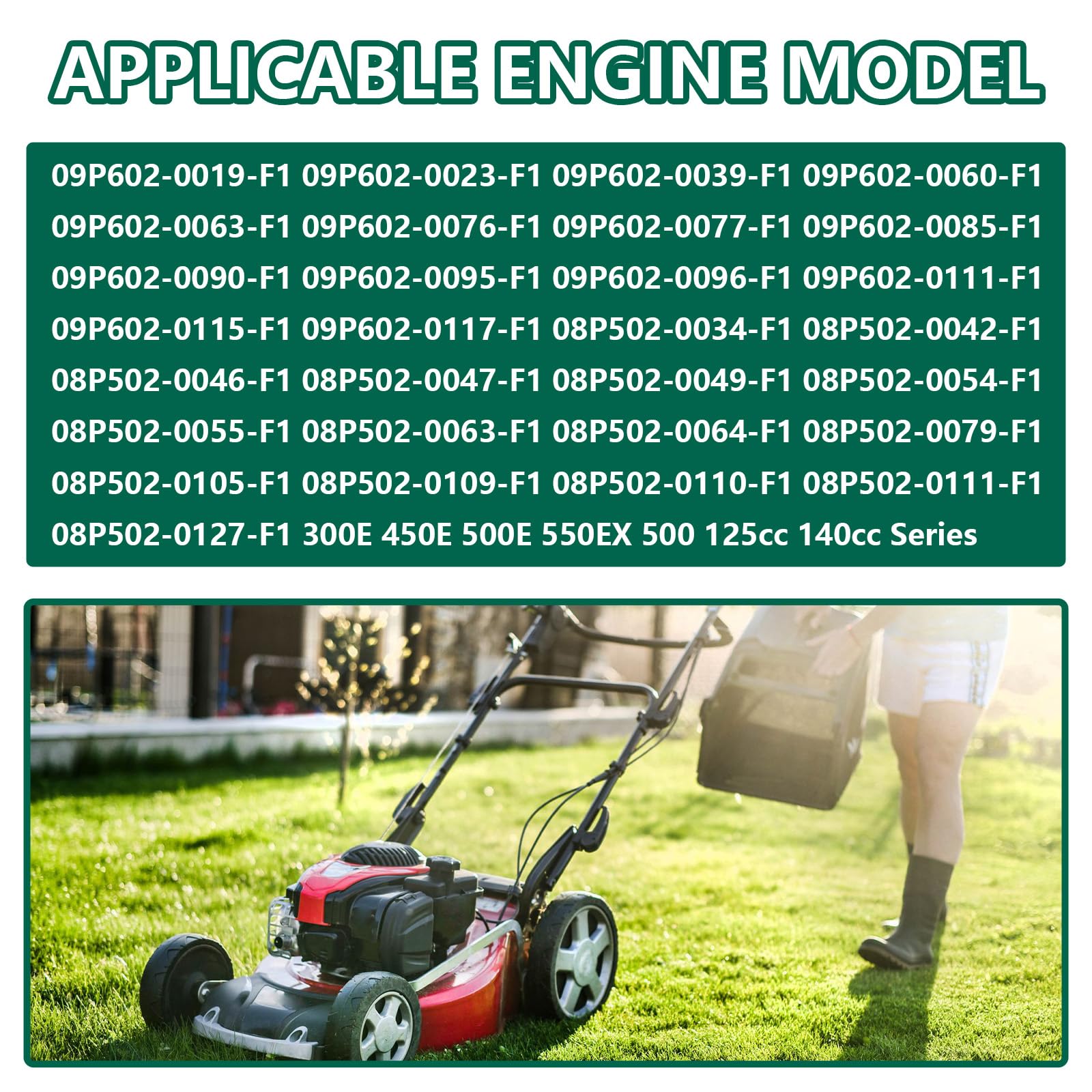 IWIWE 799583 Carburetor for Lawn Mower Engine 300E 450E 500E 550EX 500 125cc 140cc 08P502 8P502 09P602 9P602 Replaces 593261 595