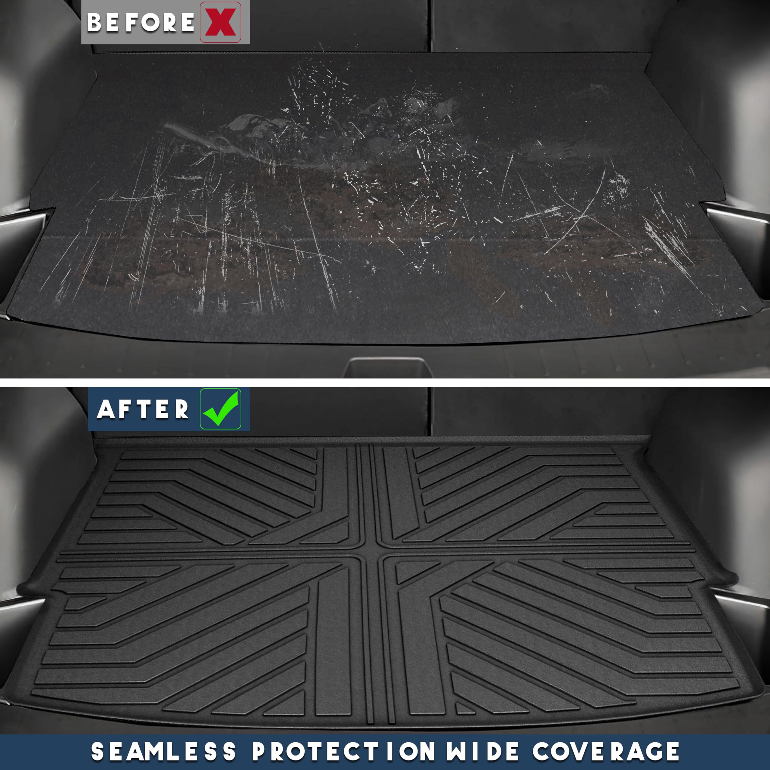 Karpal Floor Mats Fit For Chevrolet Chevy Blazer 2019-2025 (Gas Only), Tpe Rubber All Weather Protection Heavy Duty Floor Liners