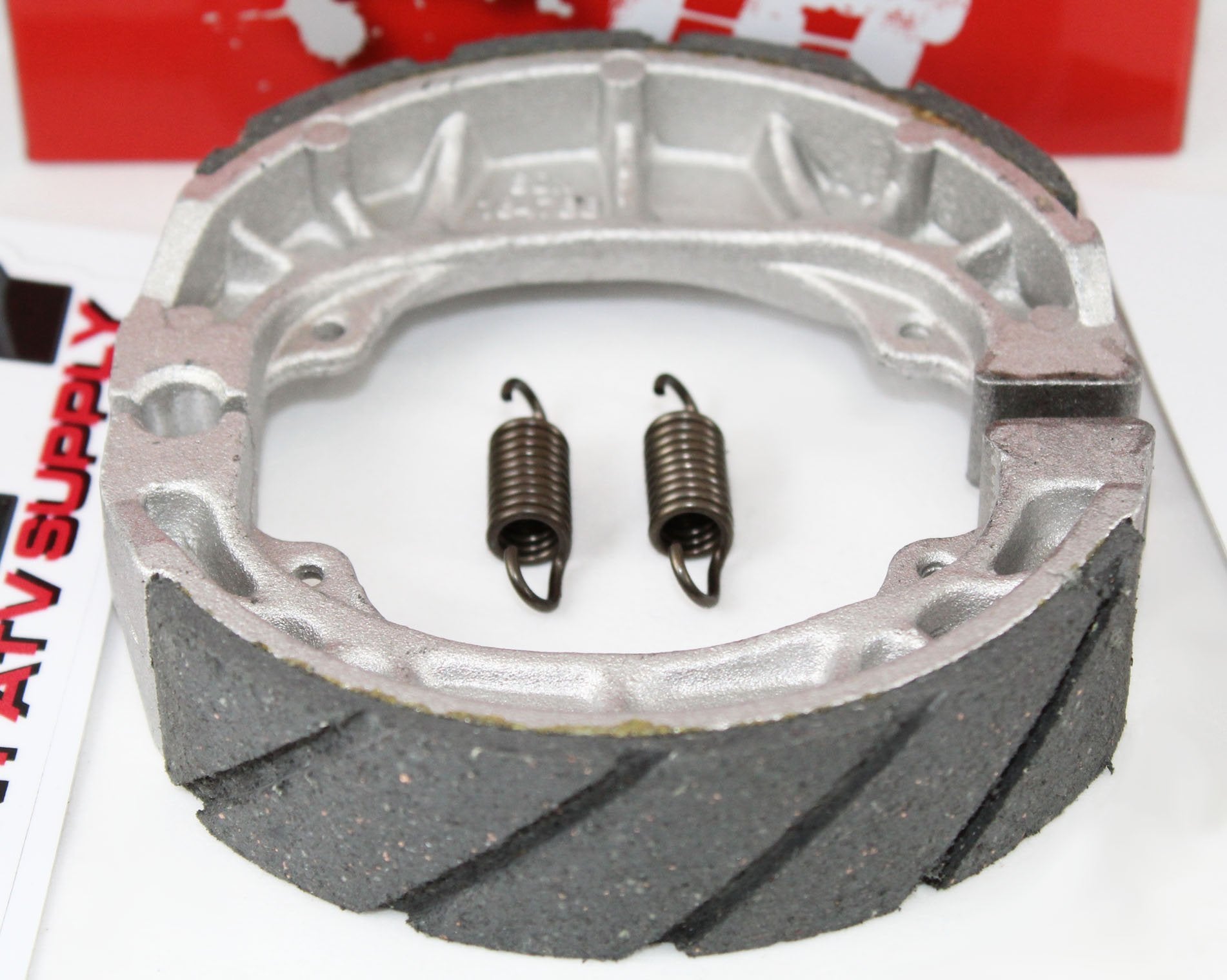 Quality Grooved Front Brake Shoes +Springs For The Honda Atc 200E 200Es Big Red Three-Wheel Atvs
