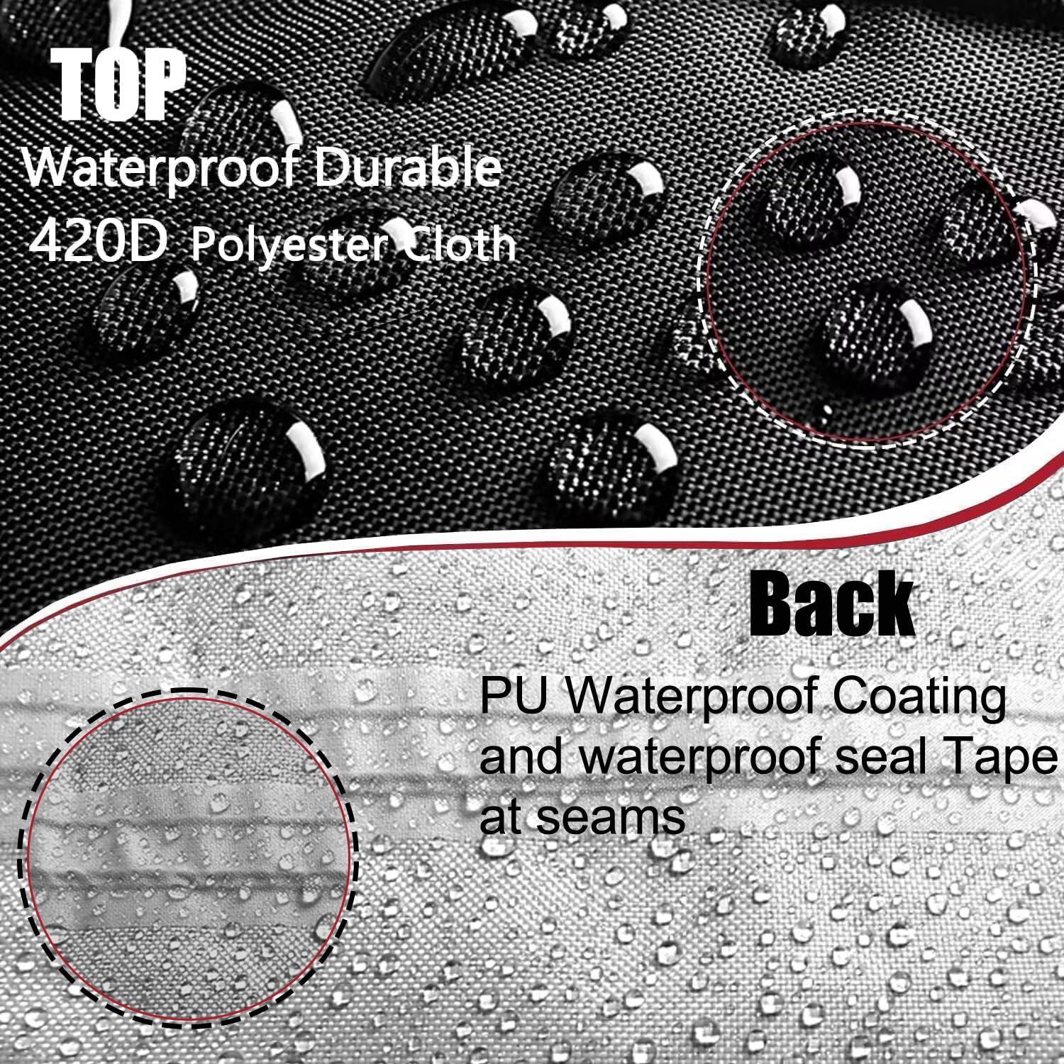 Clawscover Utv Covers Waterproof Outdoor,2 Seater 115 Inch Xl Heavy Duty 420D Oxford Cloth All Weather Side By Side Cover Access