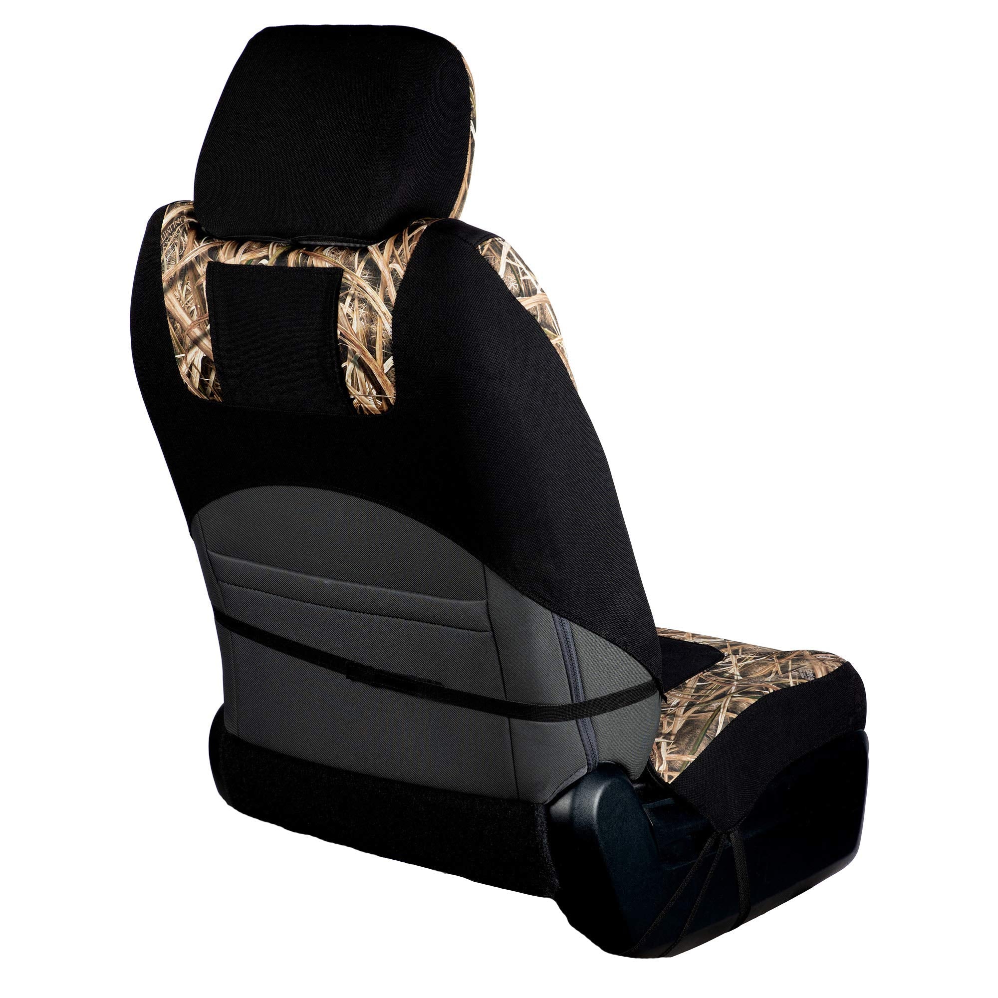 Ducks Unlimited Auto Seat Covers, Easy To Install Front And Bench Seat Covers For Car, Truck, And Suv, Neoprene 2.0 (Shadow Gras