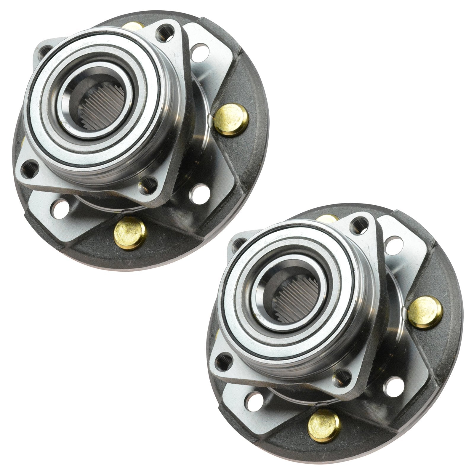 Trq Front Wheel Hub Bearings Assembly Set Compatible With 1997 Acura Cl 1990-1997 Honda Accord