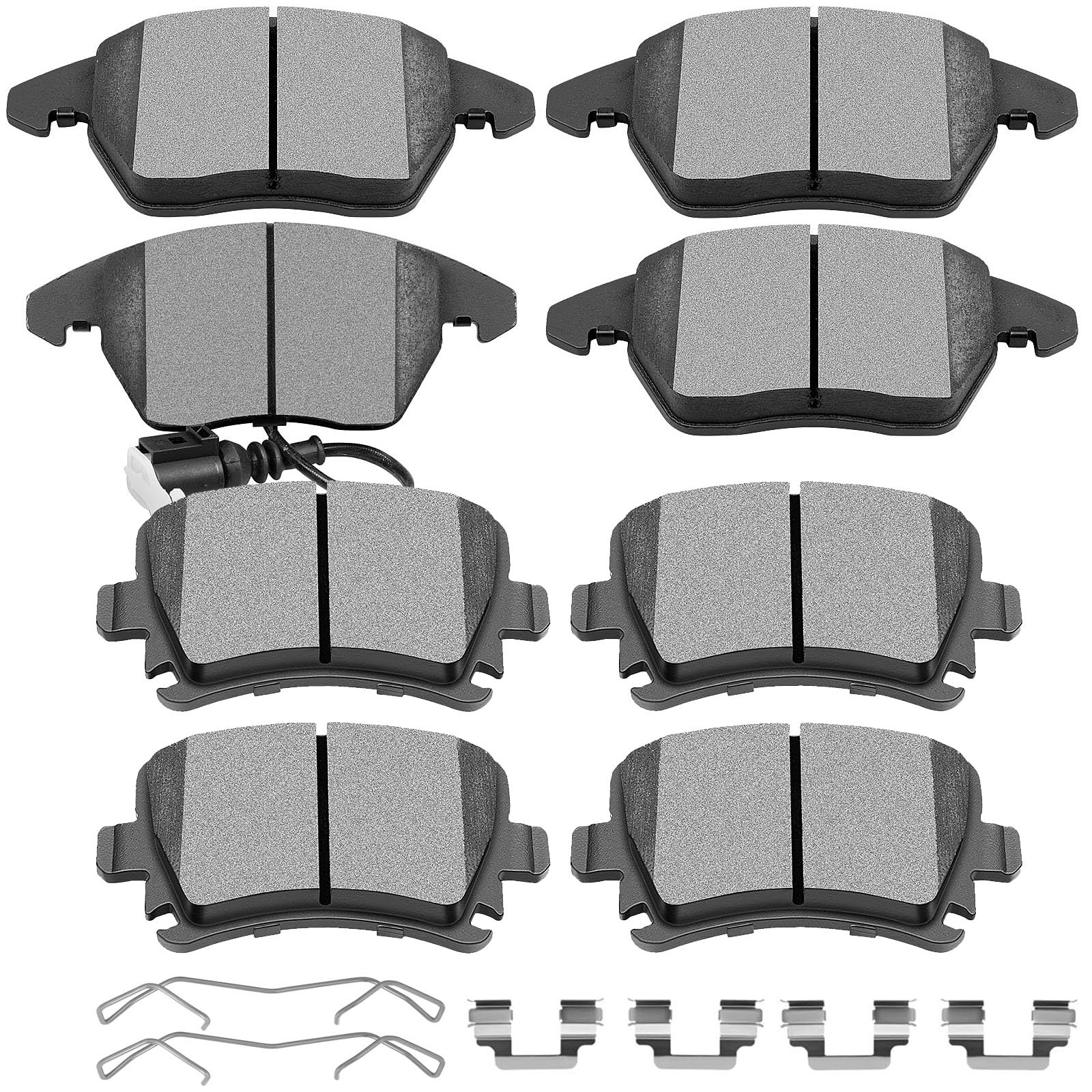 Scitoo D1107 D1108 Front Rear Ceramic Brake Pads Sets Fit For Audi A3/A3 Quattro/Tt/Tt Quattro,For Vw Cc/For Eos/For Golf/For Gt