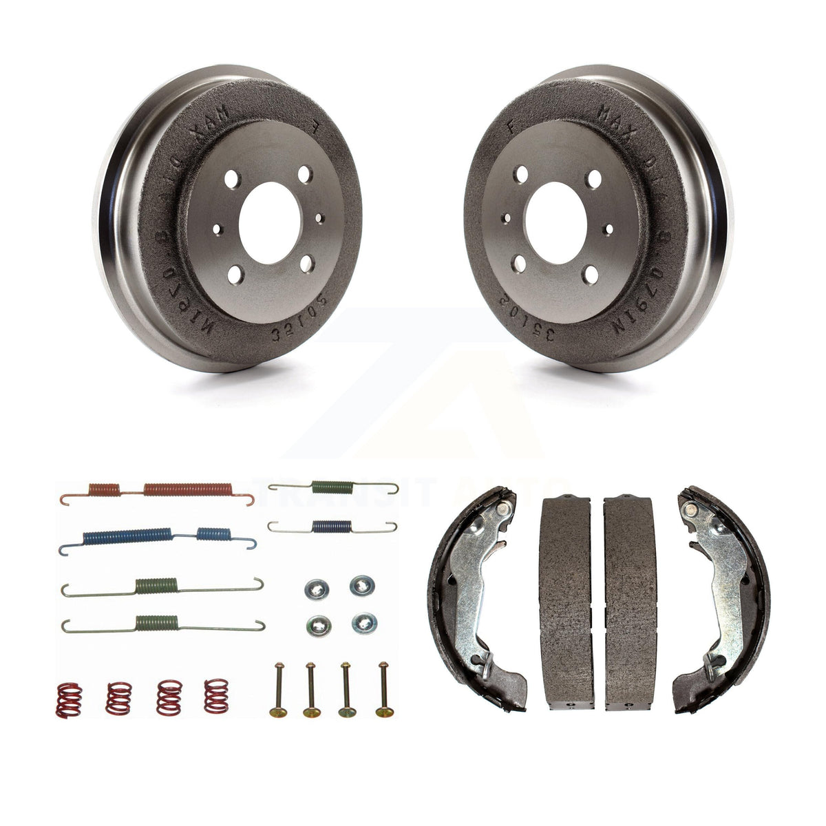 Transit Auto Rear Brake Drum Shoes And Spring Kit Replacement For Hyundai Accent K8N-100357