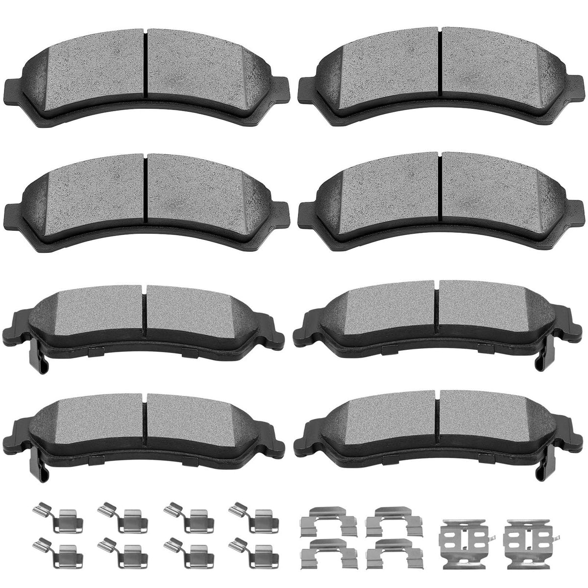 Ceramic Brake Pads Kits,Scitoo 8Pcs Brakes Pads Set Fit For 97-05 For Chevy Blazer,98-04 For Chevy S10,97-05 For Gmc Jimmy,98-04
