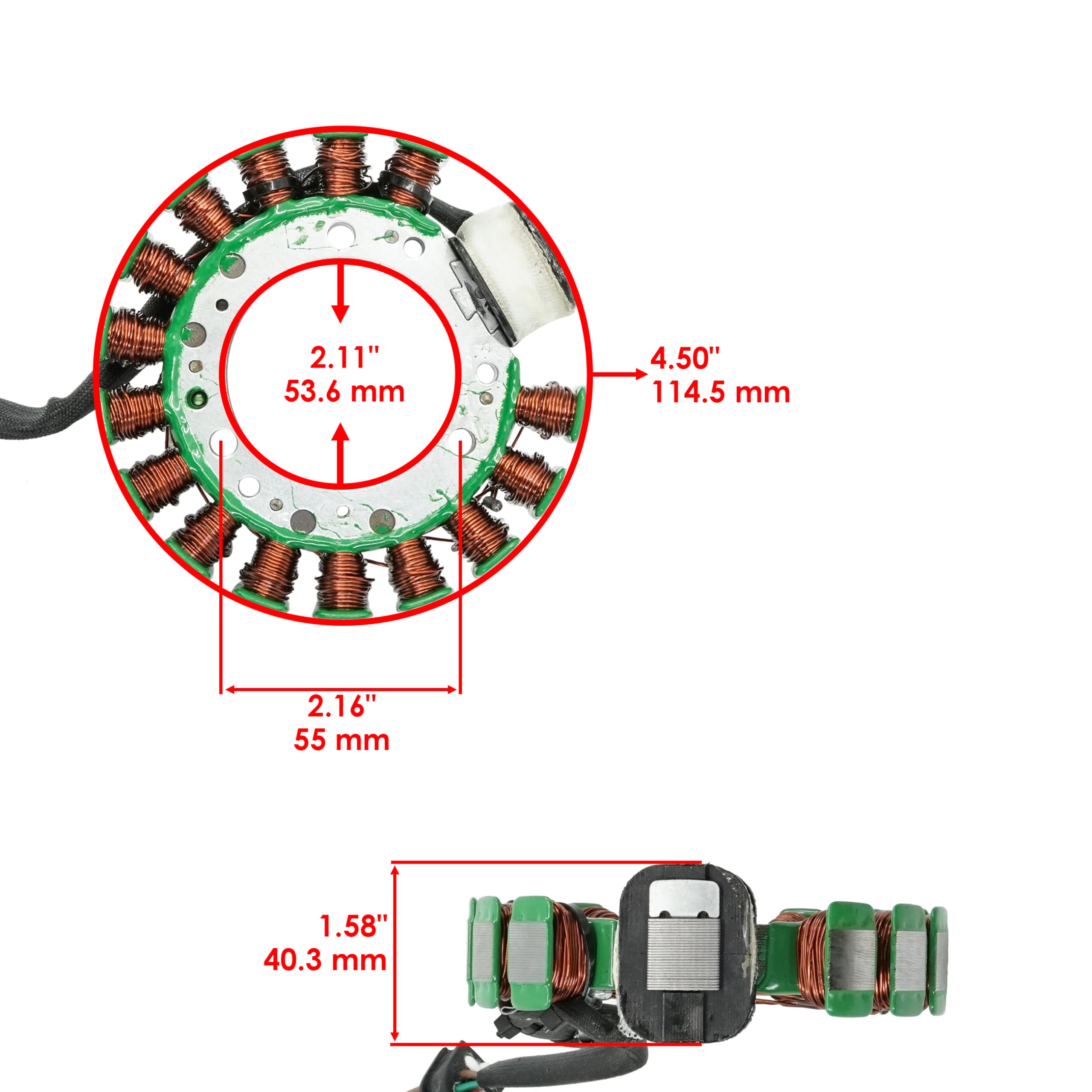 Caltric Stator Compatible With Yamaha Warrior YFM350 YFM 350 YFM 350 1987 1988 1989