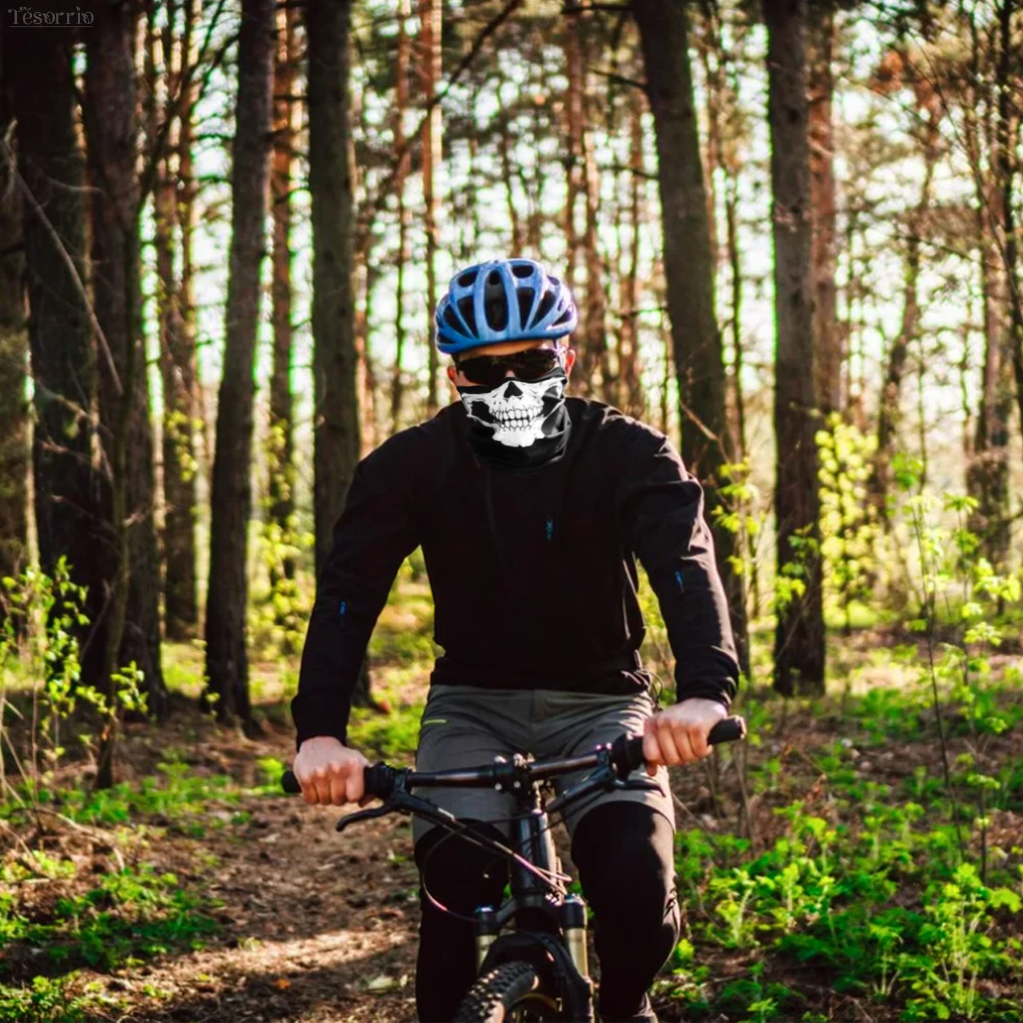 Skull Face Mask For Men - Skull Snowboard Mask Ski Mask For Women Neck Warmer Skull Bandana - Face Winter Hat Helmet Motorcycle Half Helmet Cover - Black Head Scarf Black Ski Mask For Men Face Cover